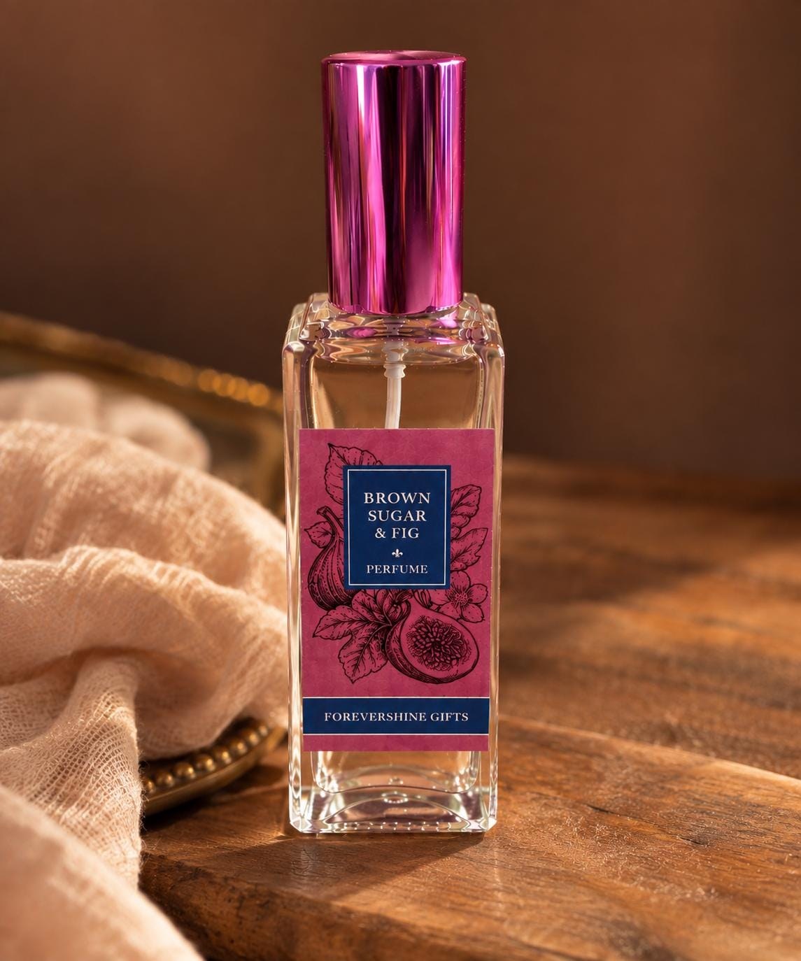 Brown Sugar & Fig Perfume | 1 oz Warm Gourmand Fragrance | Sweet Vanilla Fig Perfume | Cozy Scent | Handmade Perfume Gift