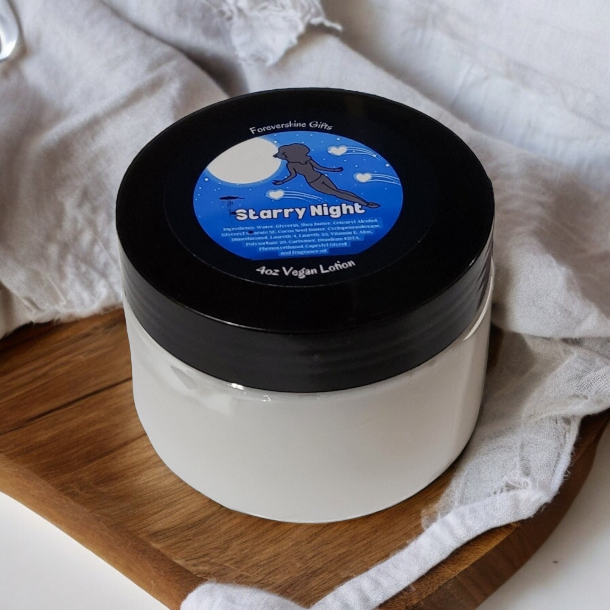 Starry Night Scented Lotion: Vegan Handmade Lotion for Dry Skin (4oz)