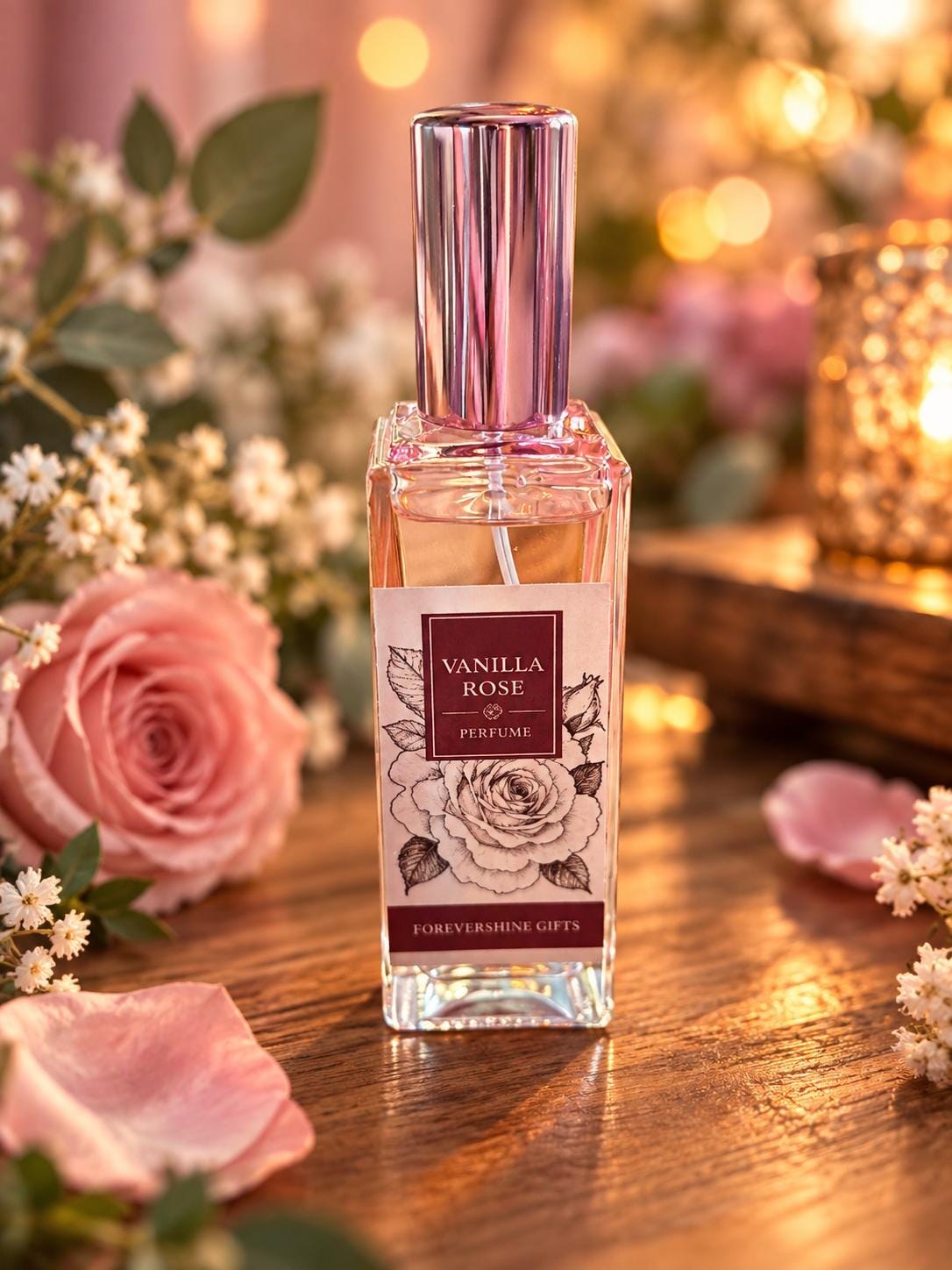 Vanilla Rose Perfume - Sweet Perfume - Rose  Scented - Floral Perfume
