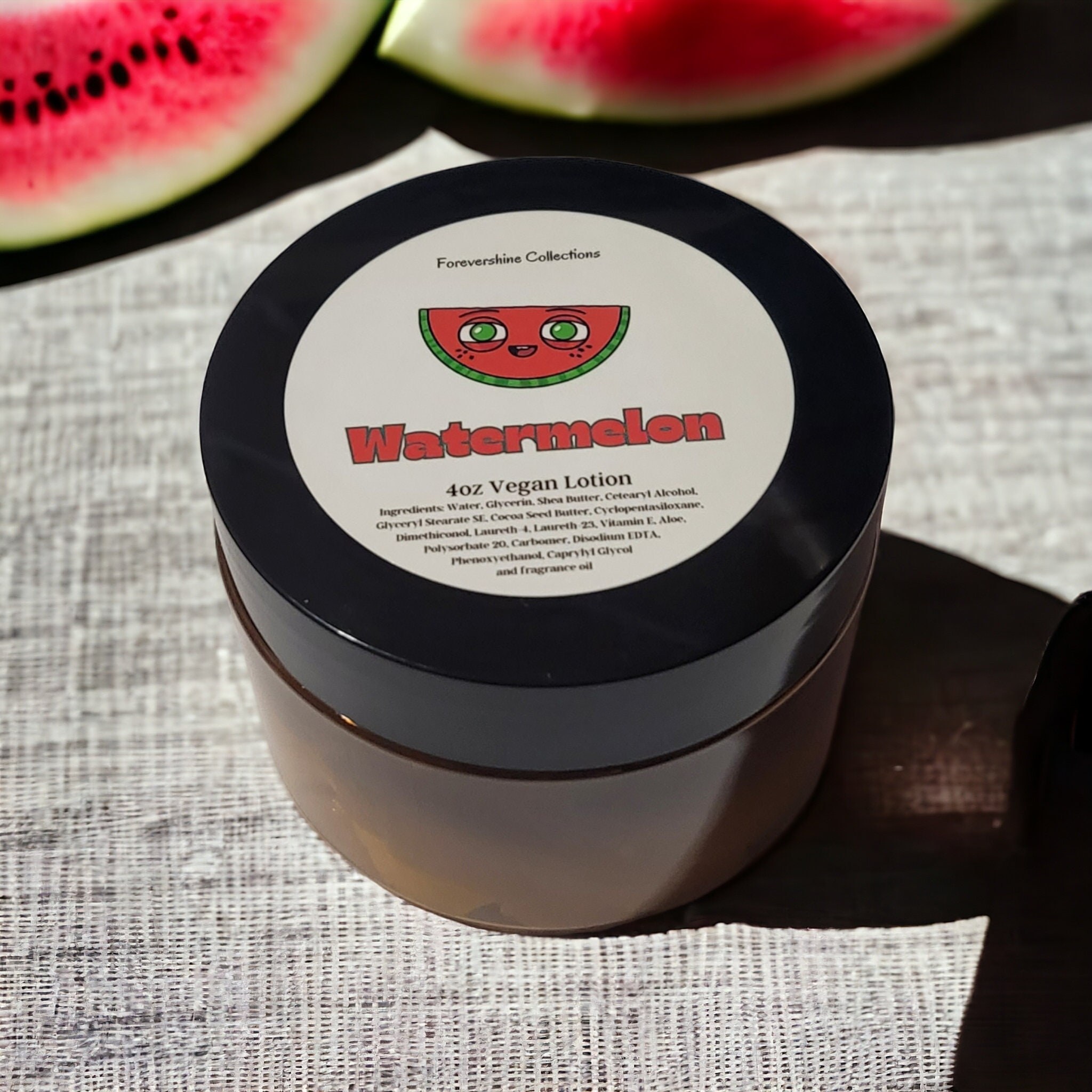 Watermelon Scented Vegan Lotion - For Dry Skin (4oz)