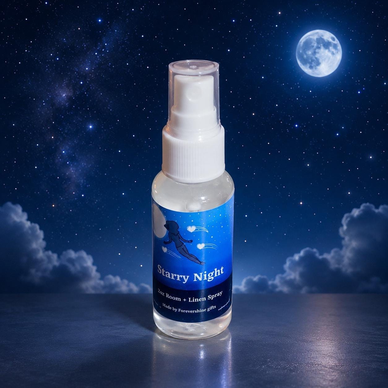 Starry Night Room Spray: Bergamot, Coconut, Teakwood (2oz)
