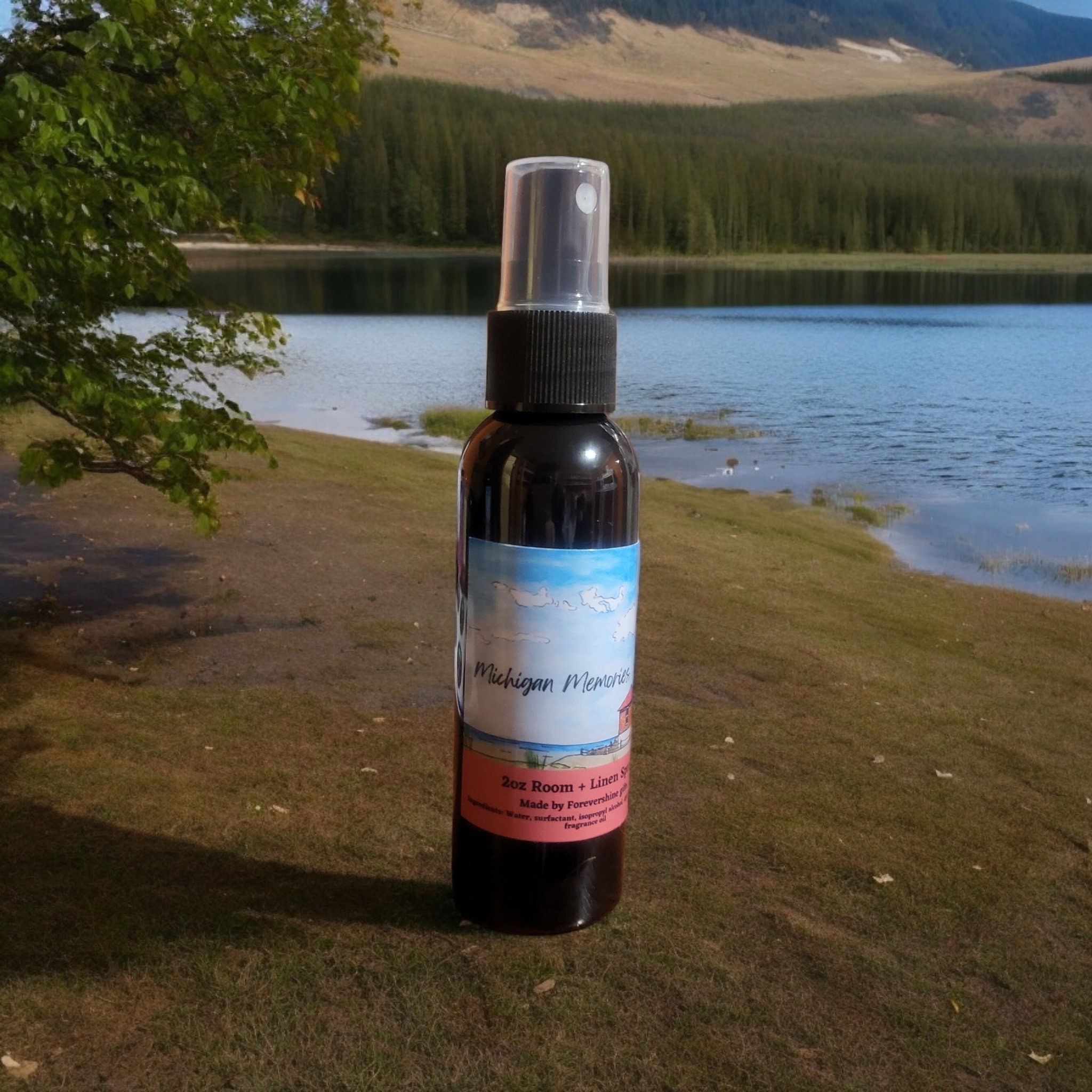 Michigan Memories Room Spray: Cherry, Chocolate Fudge, Pumpkin Apple Scented (2oz)