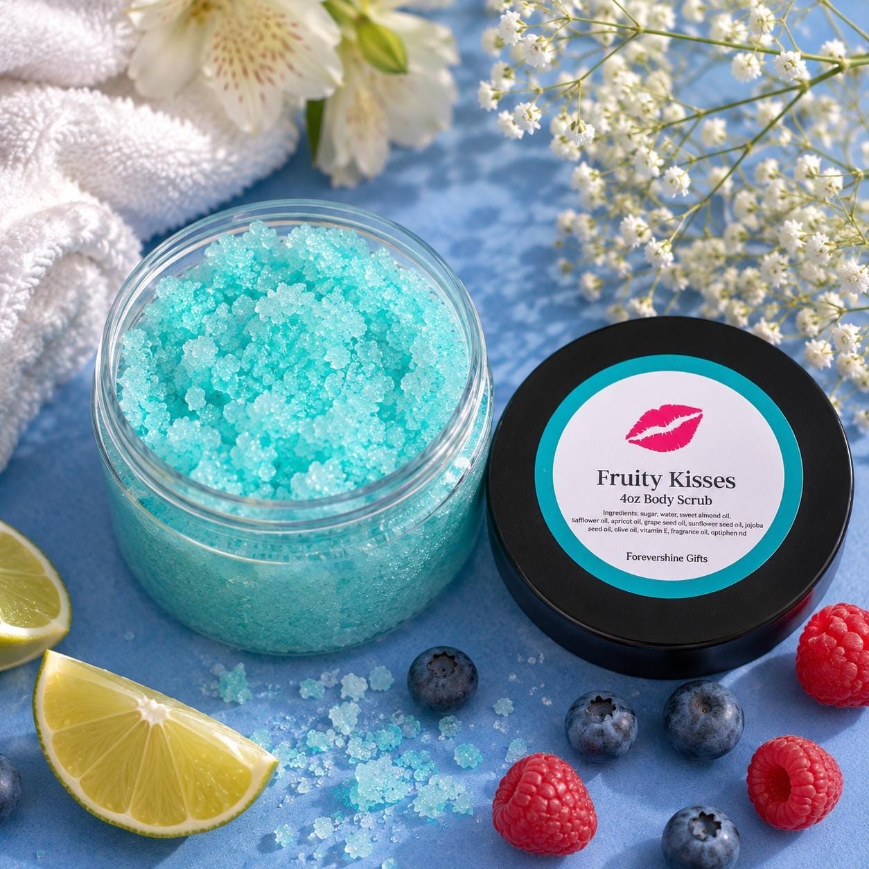 Fruity Kisses Sugar Body Scrub - Fruit Scented - 4oz