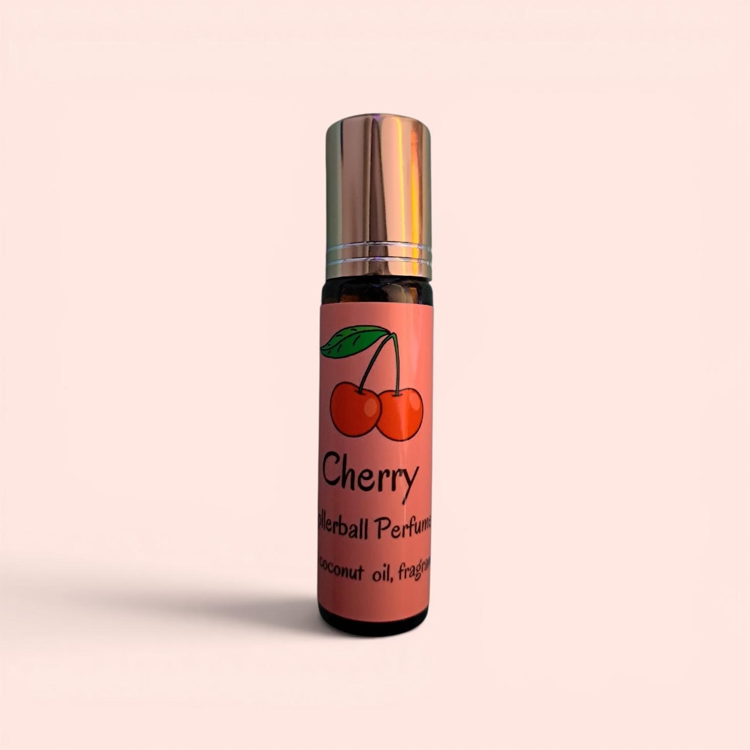 Cherry Scented Roller Ball Perfume, Coconut Oil Perfume, Cherry Perfume