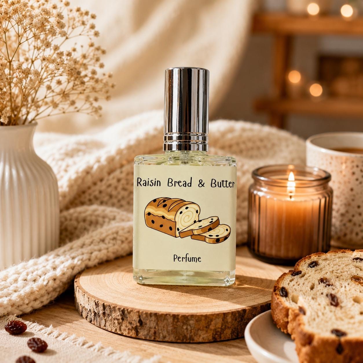 Raisin Bread and Butter Perfume  - Raisin Scented Perfume - Bread Perfume - 15ml
