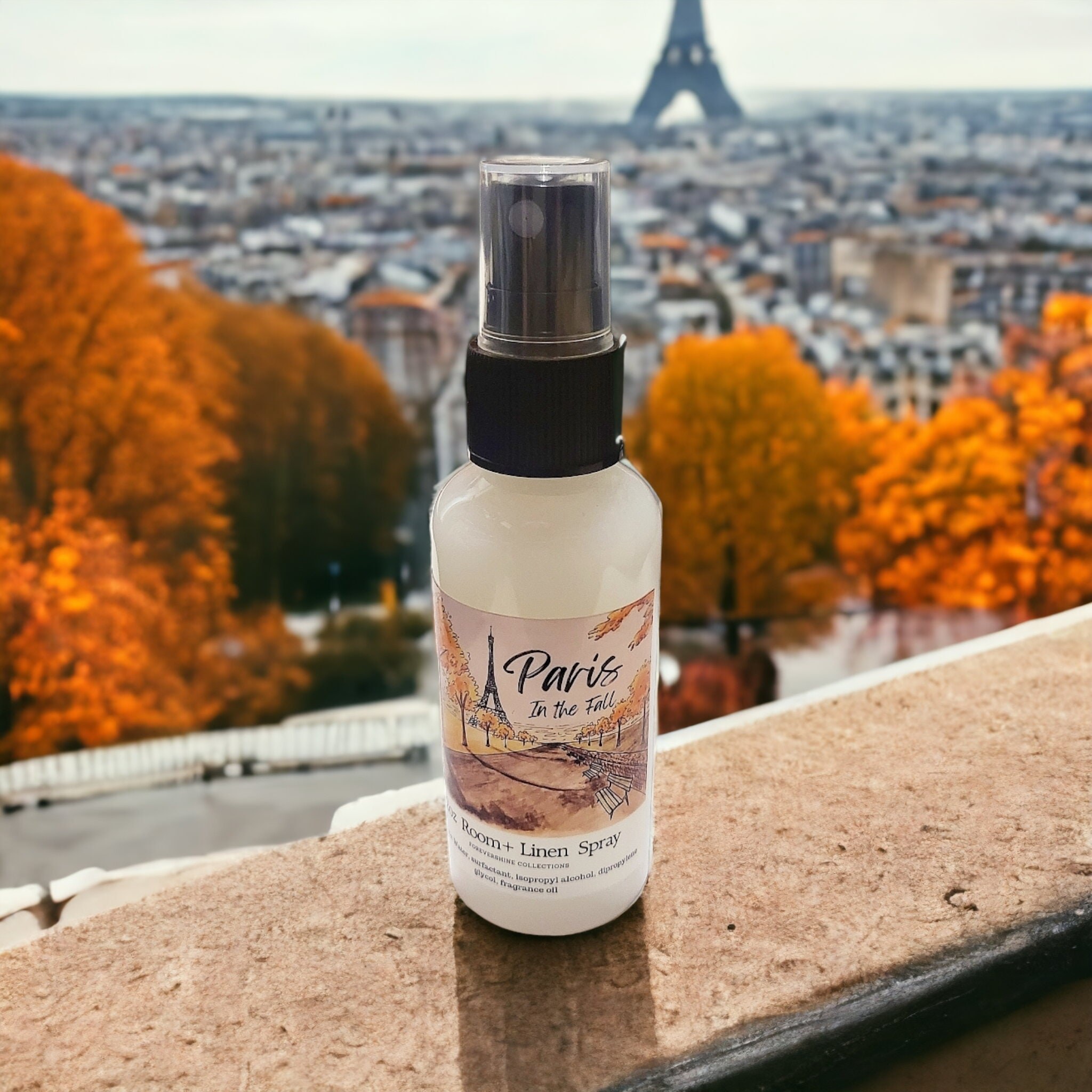 Paris in the Fall Room Spray: Travel Scent, Autumn Aroma (2oz)