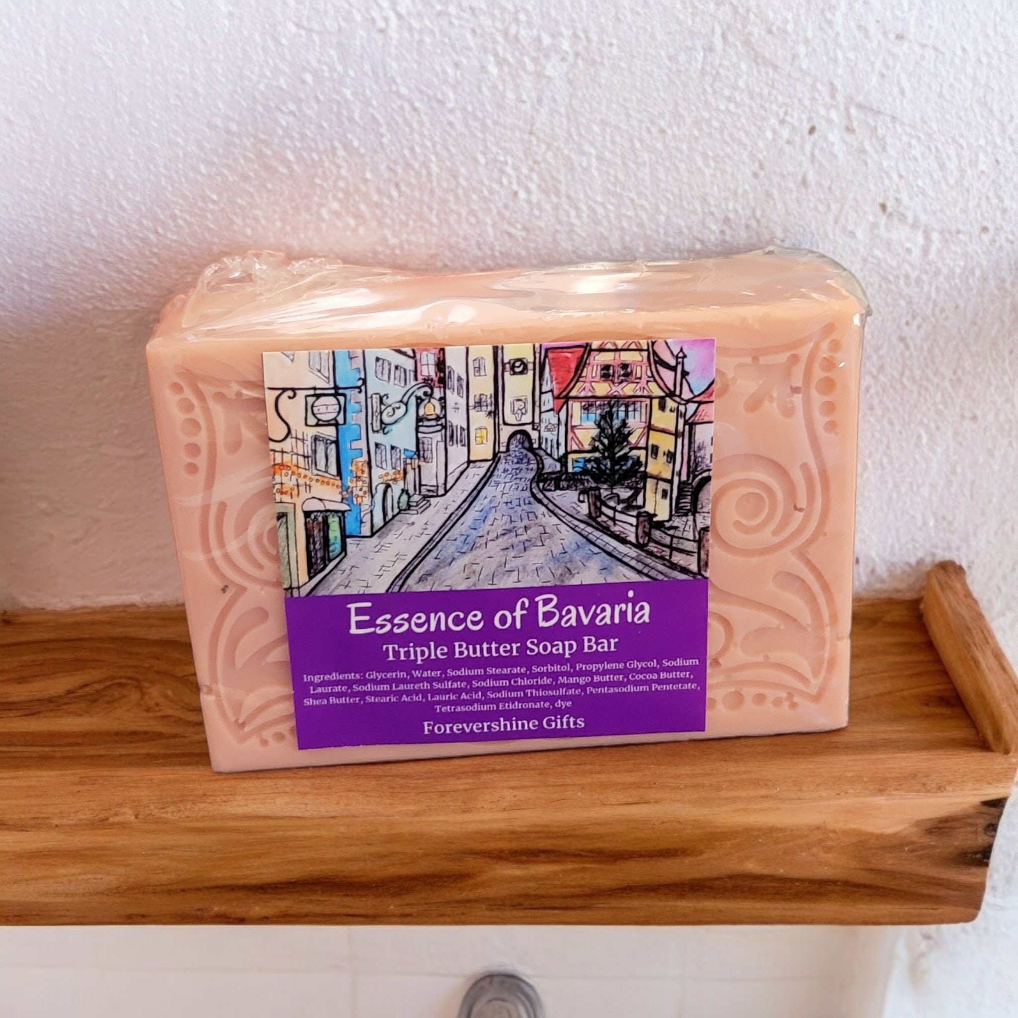 Essence of Bavaria Soap Bar: Beer & Bread Scented, Triple Butter