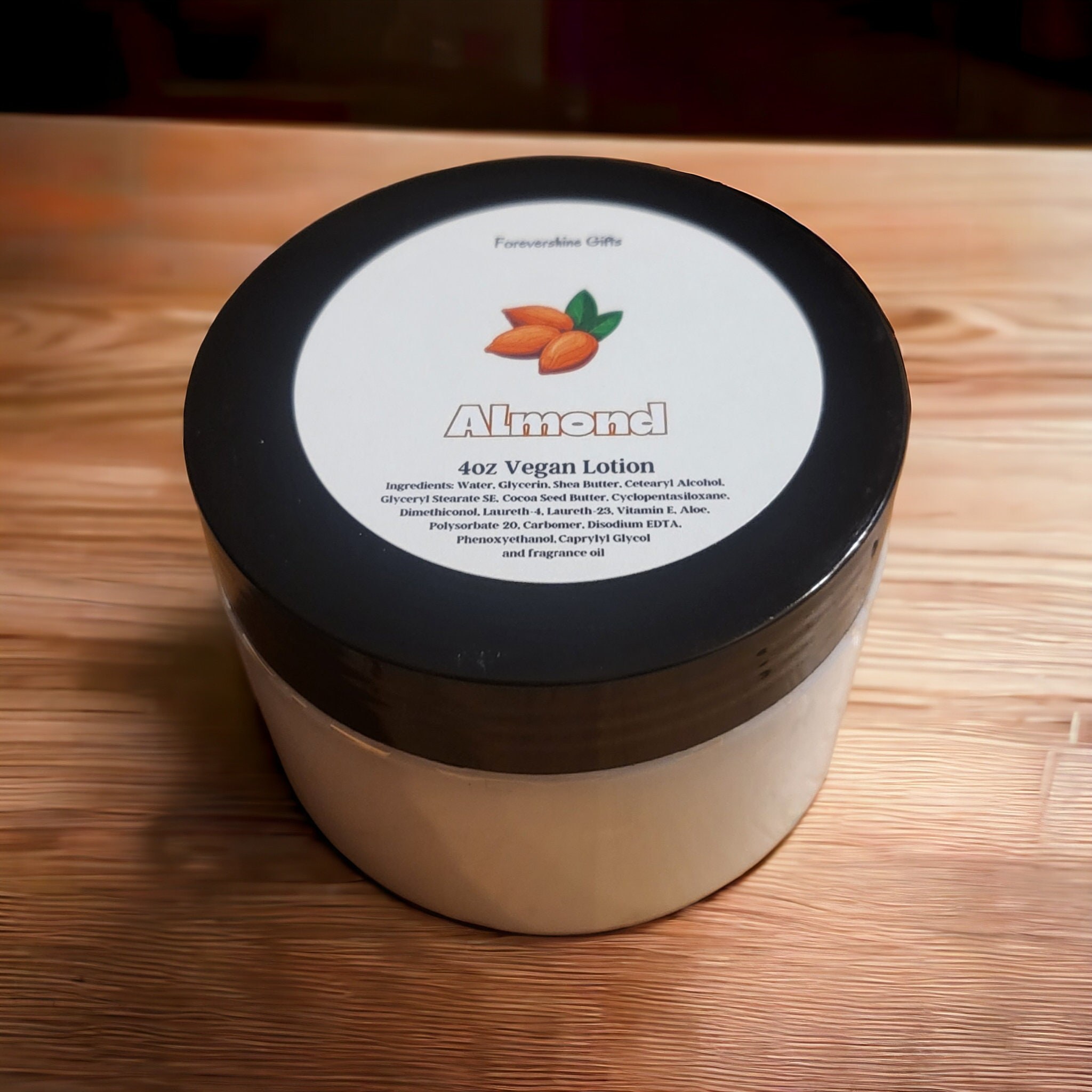 Almond Scented Vegan Lotion - 4oz Travel Size