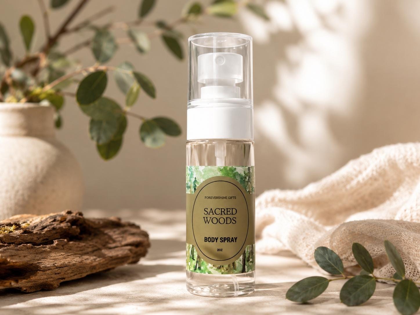 Sacred Woods Body Spray – 2 oz Body Mist – - Palo Santo Scented