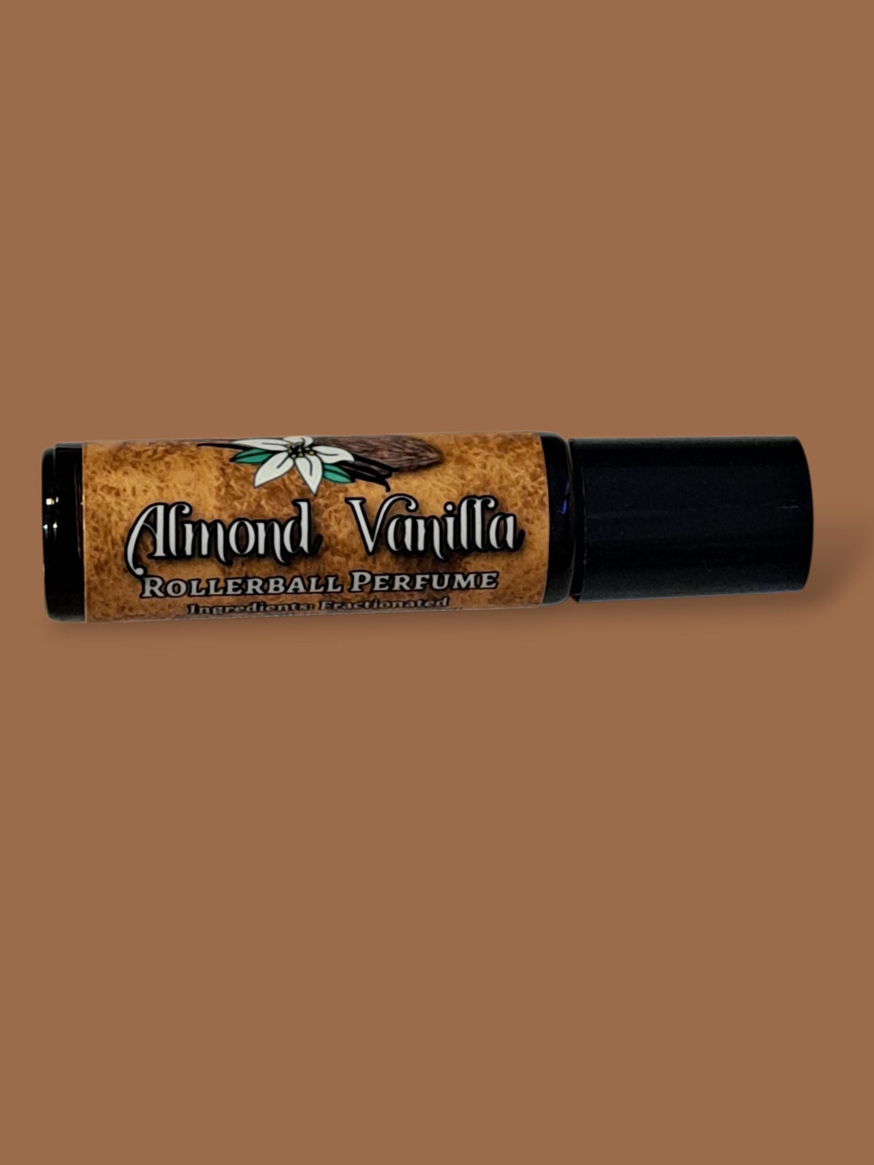 Vanilla Almond Roller Ball Perfume: Sweet Scent - Vanilla Scented - Almond Scented