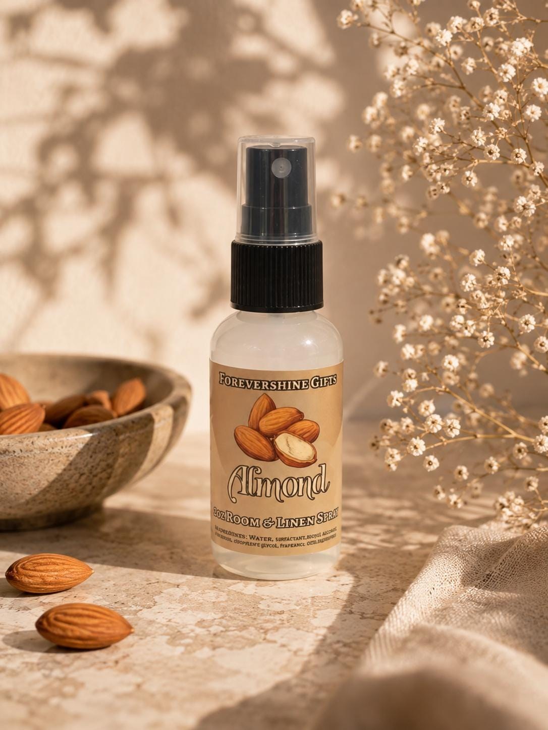 Almond 2oz Room Spray - Almond Scented Spray - Almond Room Spray - Almond Lover - Almond Home Fragrance