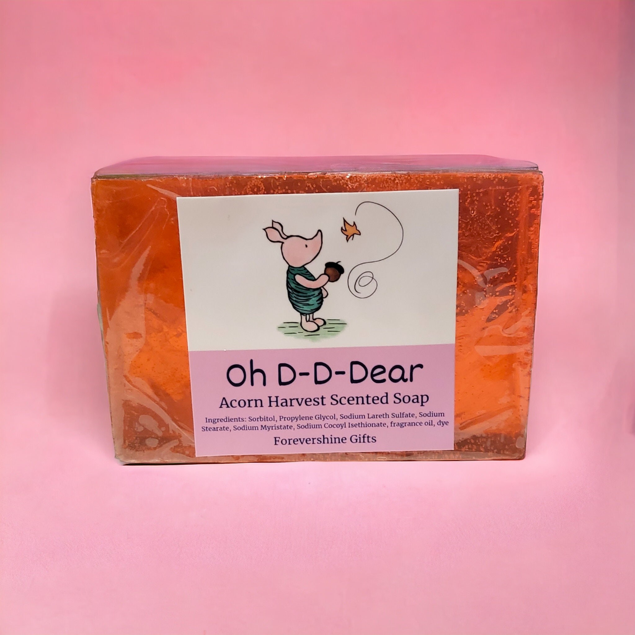 Piglet Soap Bar: Acorn Harvest Scented Moisturizing Soap