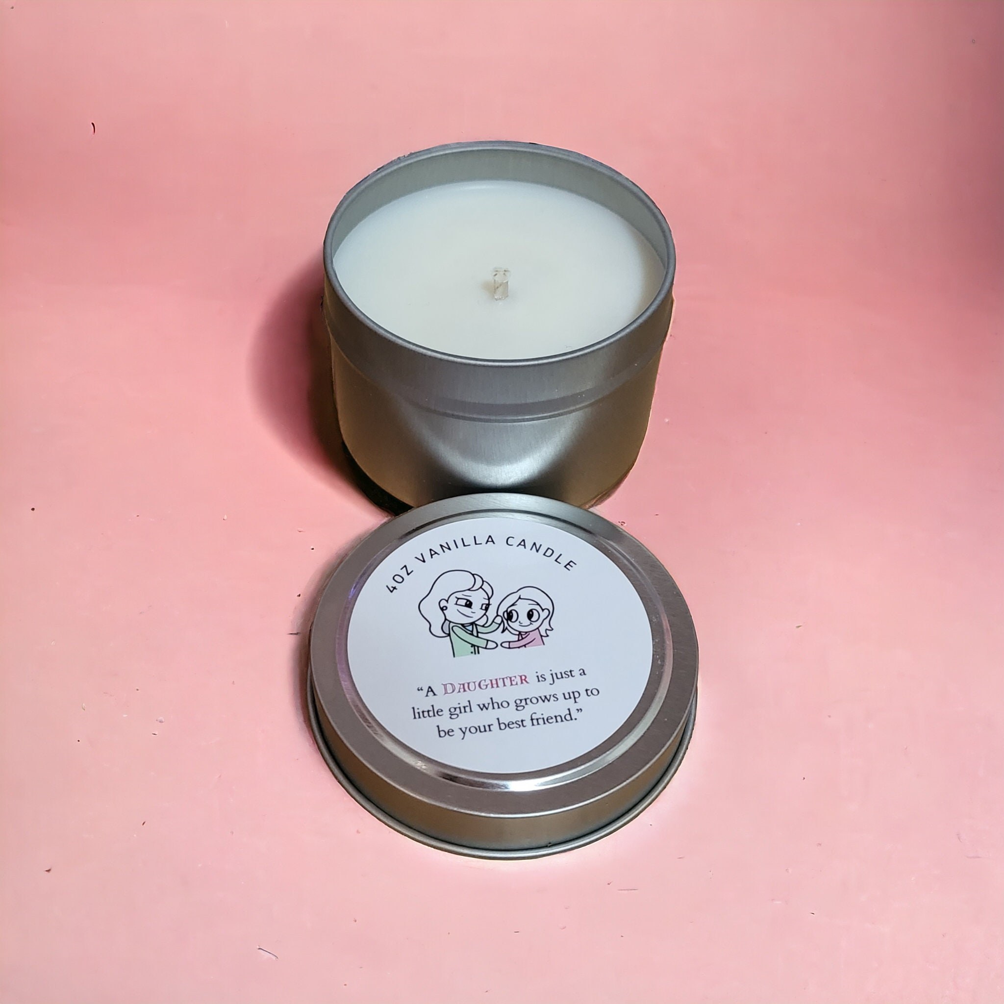 Daughter Gift: 4oz Vanilla Soy Candle