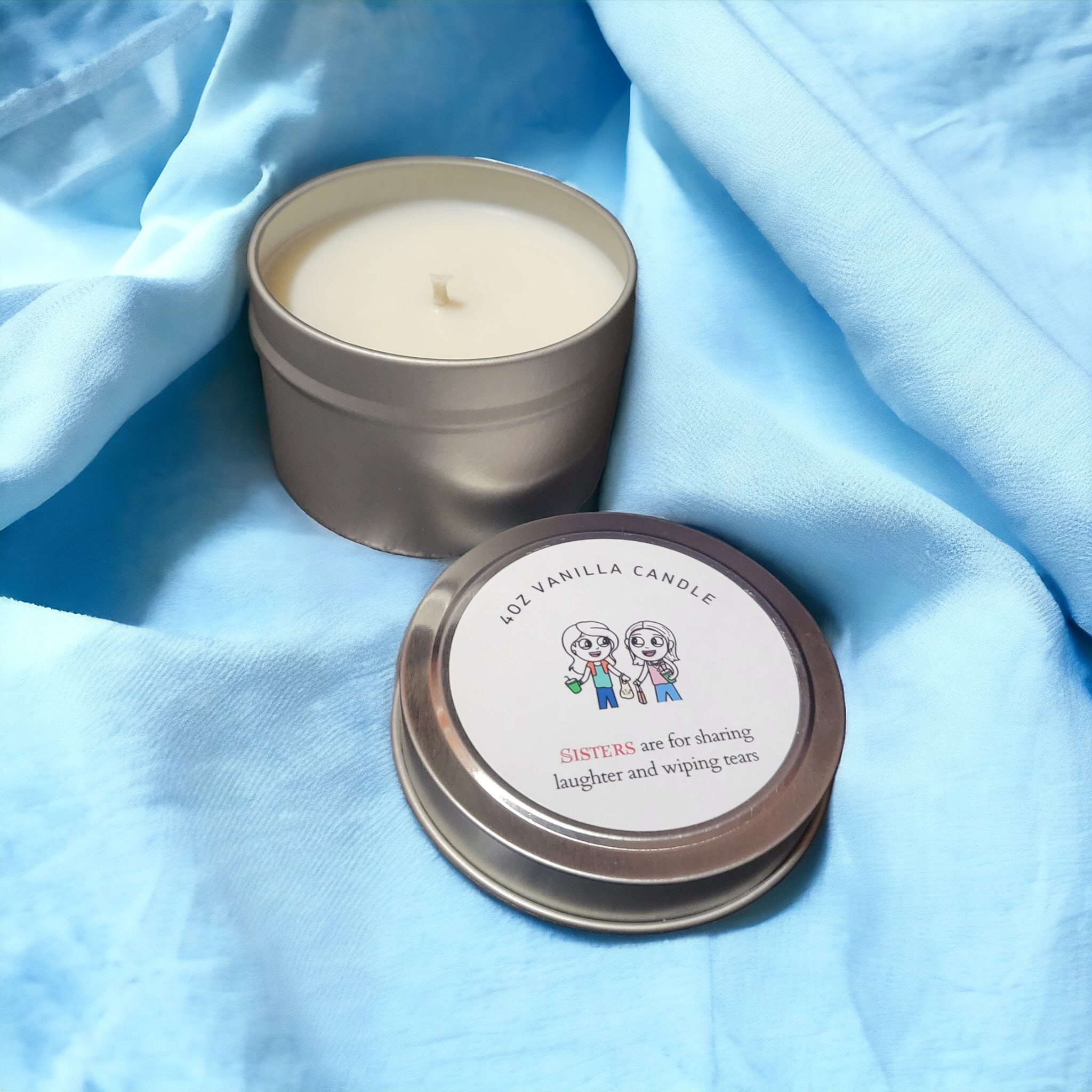Sister Gift: 4oz Vanilla Soy Candle