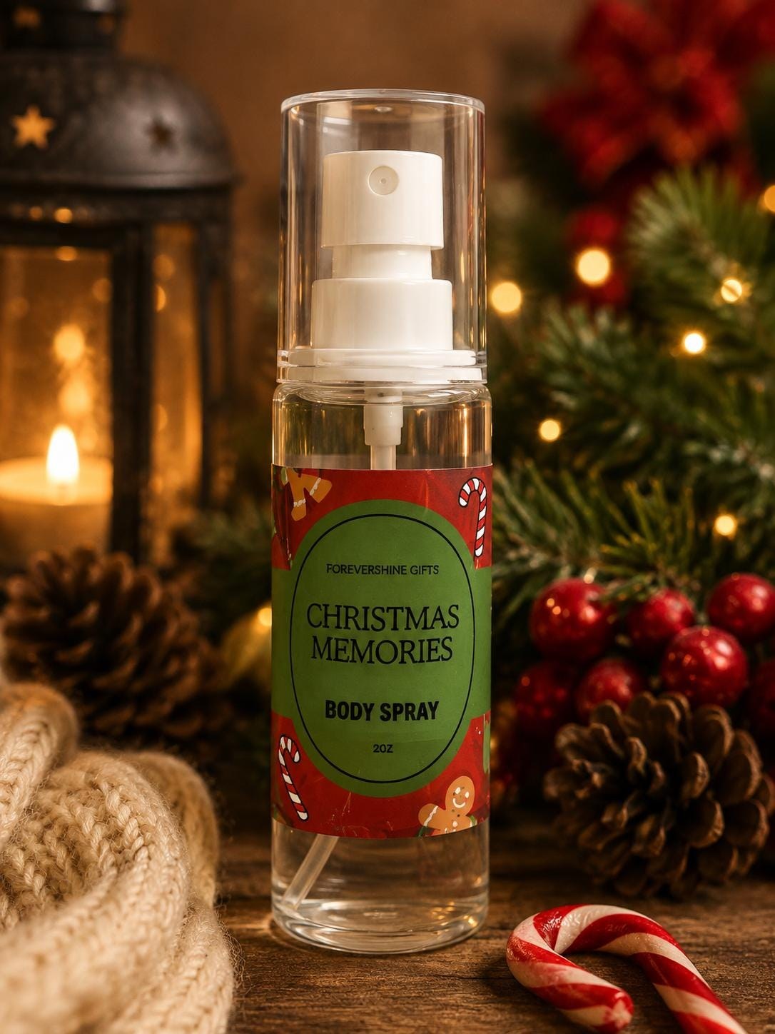 Christmas Memories Body Spray – 2 oz | Christmas Fragrance | Holiday Body Mist | Festive Winter Perfume
