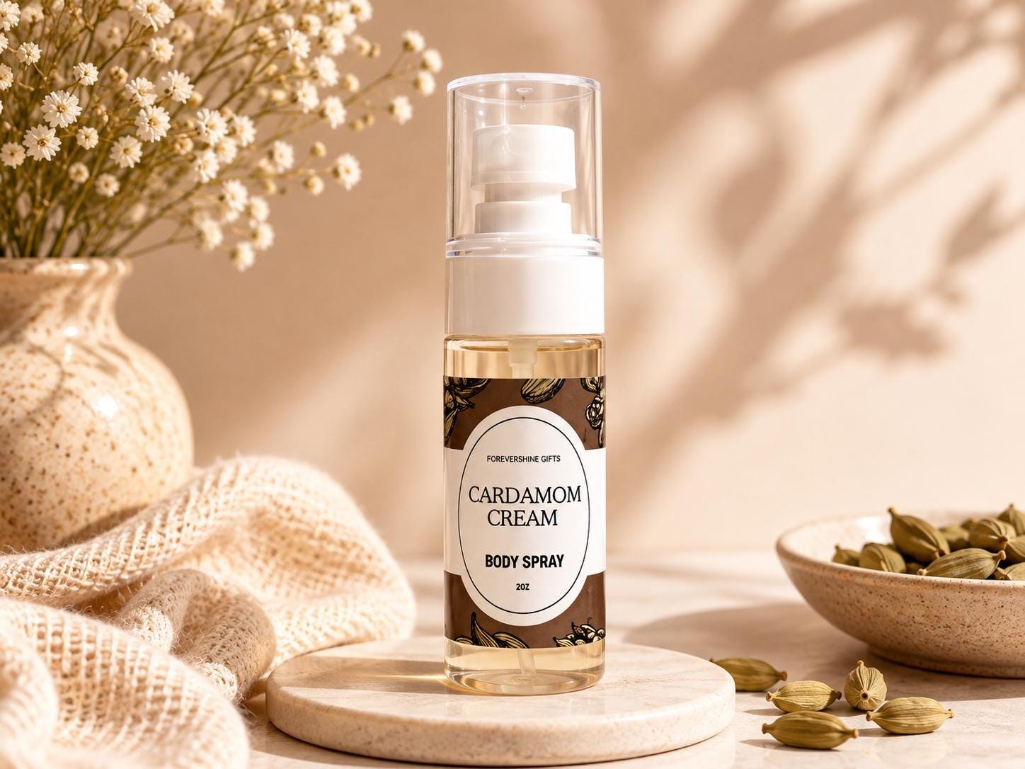 Cardamom Cream Body Spray – 2 oz Body Mist
