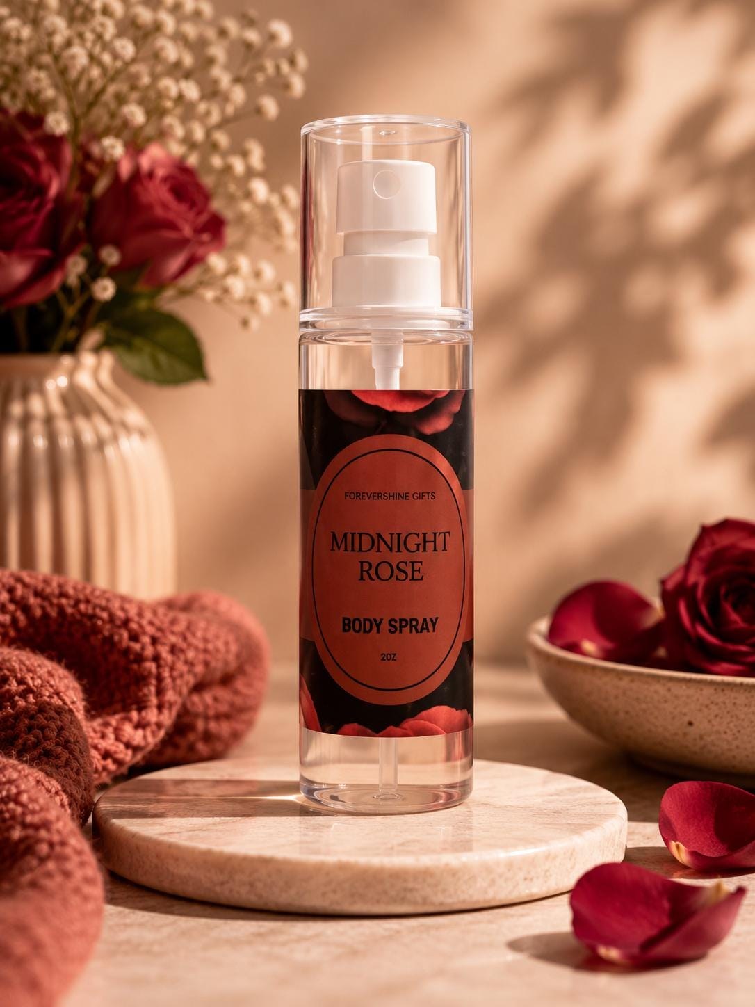 Midnight Rose Body Spray – 2 oz Body Mist
