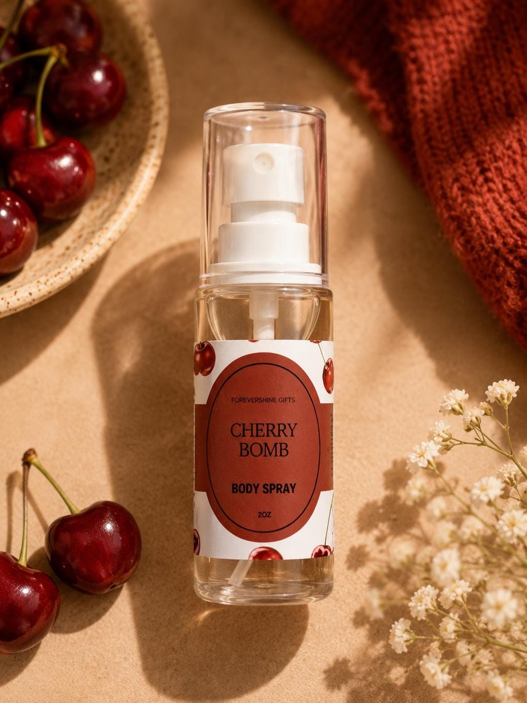 Cherry Bomb Body Spray – 2 oz Body Spray - Cherry Scented