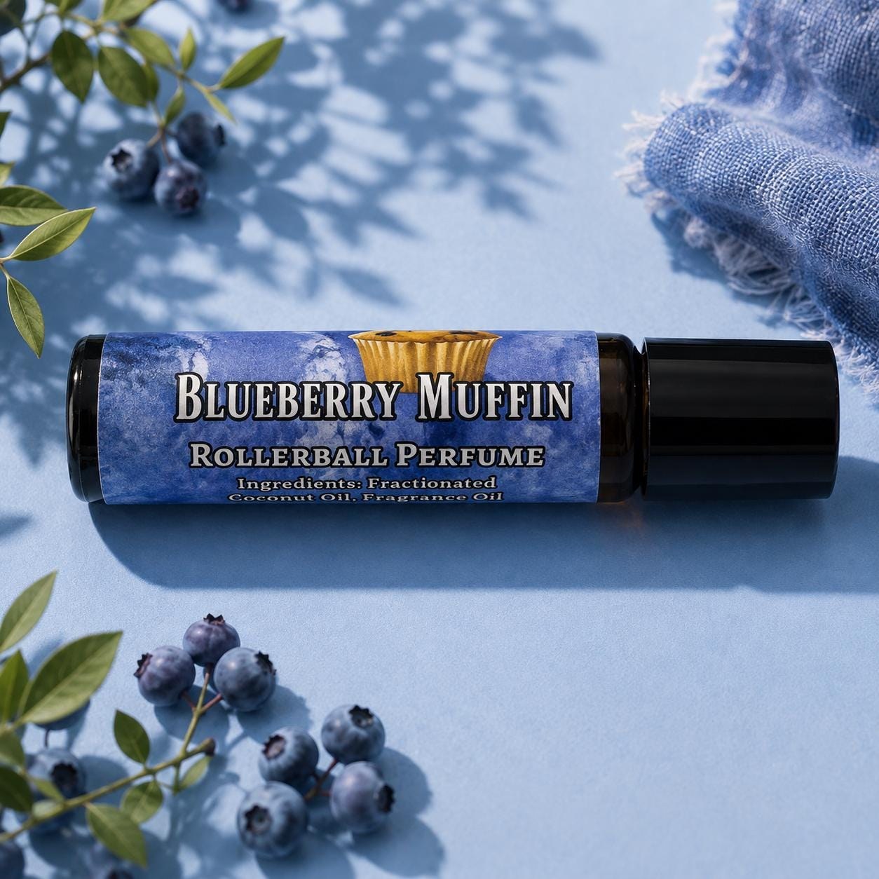 Blueberry Muffin Roller Ball Perfume: Fruity Scent
