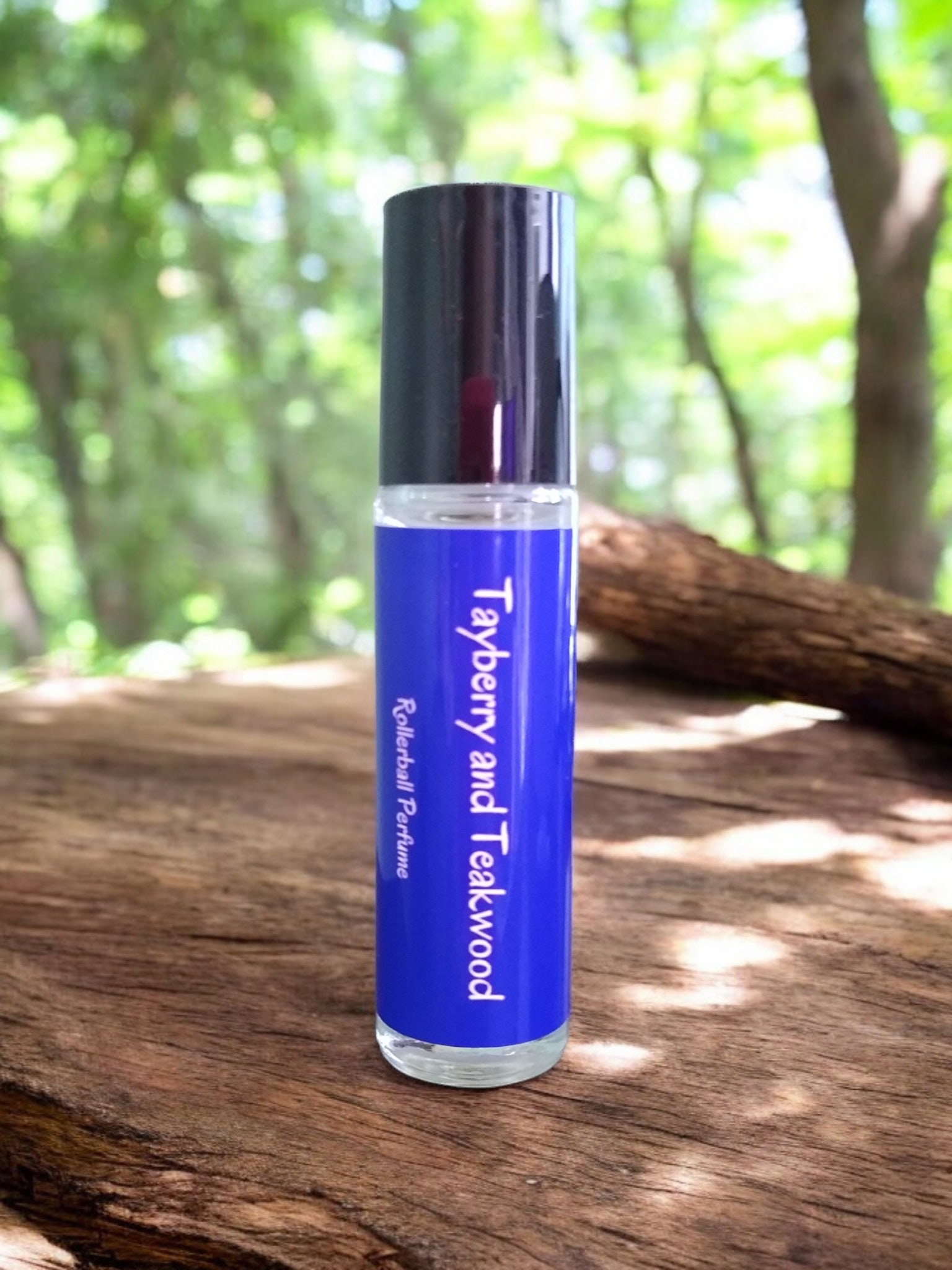 Tayberry Teakwood Roll On Perfume: Berry Scented Travel Perfume