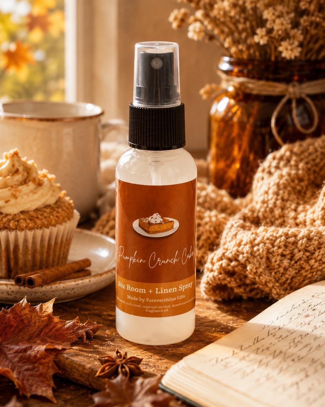 Pumpkin Crunch Cake Room Spray - Fall Air Freshener - 2oz
