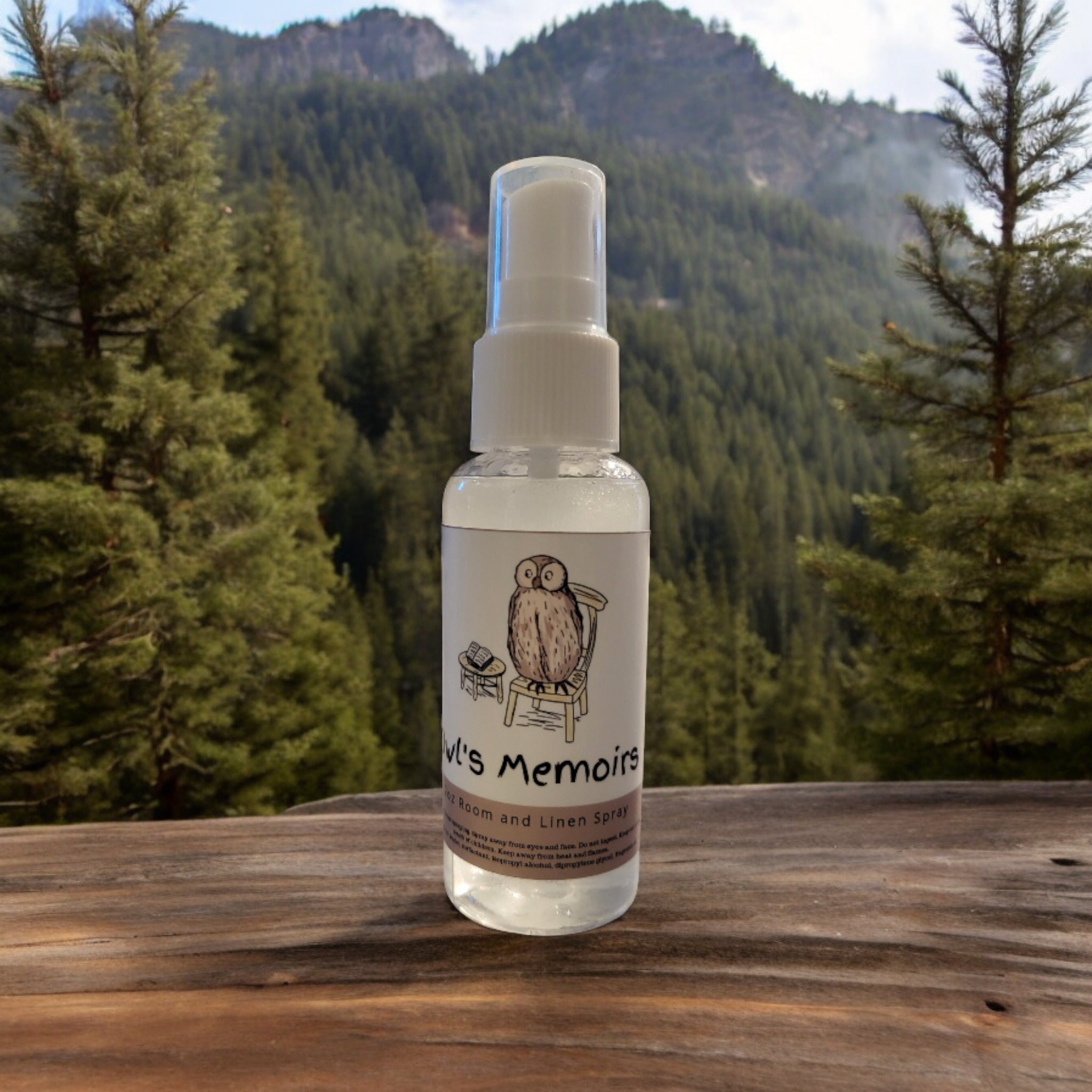 Owl's Memoirs Room Spray: Book Scented Linen Spray (2oz)