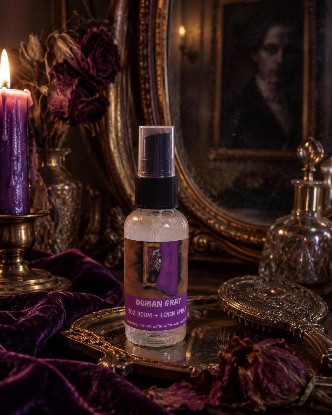 Dorian Gray Room Spray: Brown Sugar & Fig Scent - 2oz Linen Spray