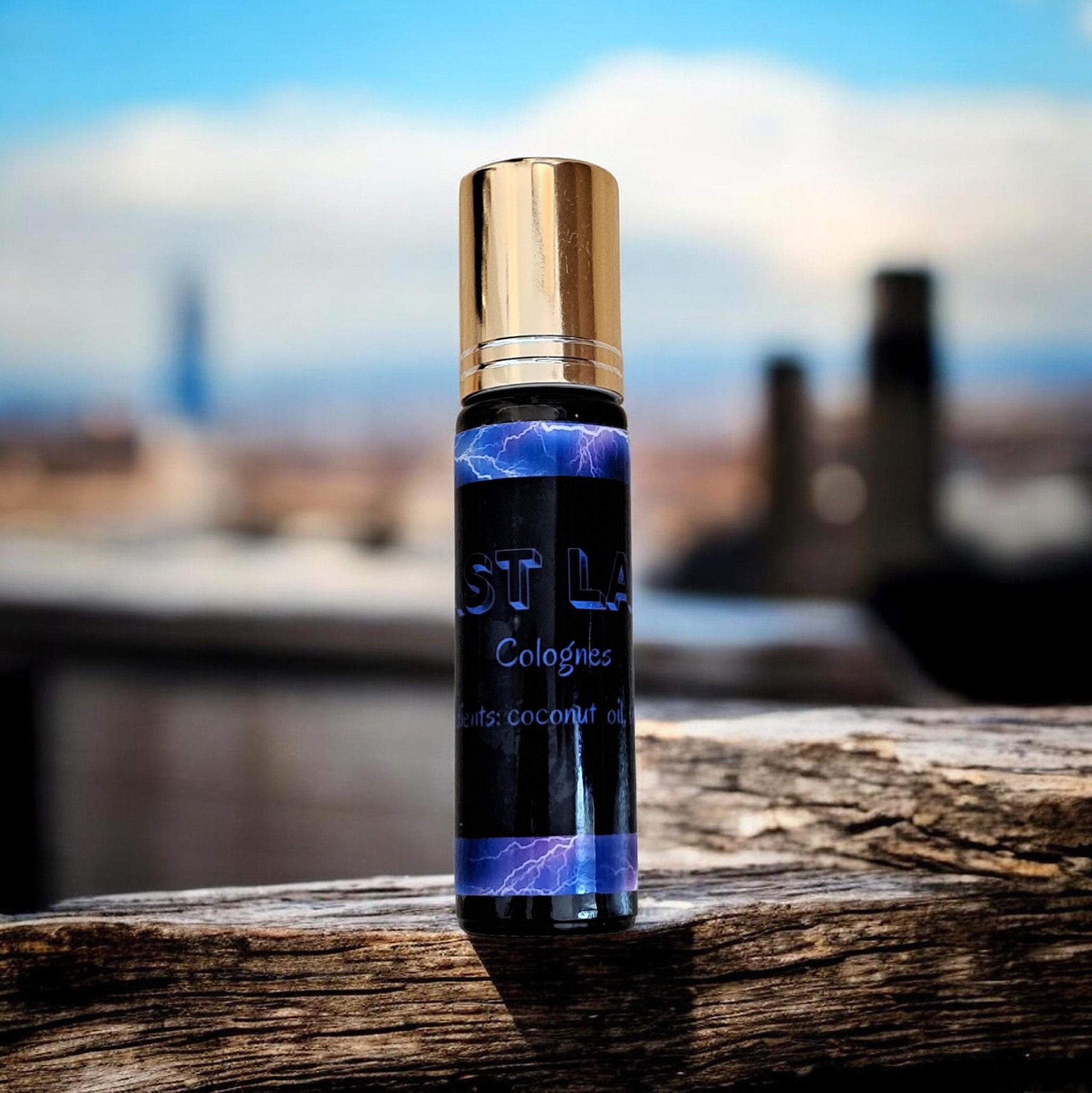 Fast Lane Cologne, Spicy Lavender, Amber fragrance Scented Roller Ball Cologne, Coconut Oil Perfume