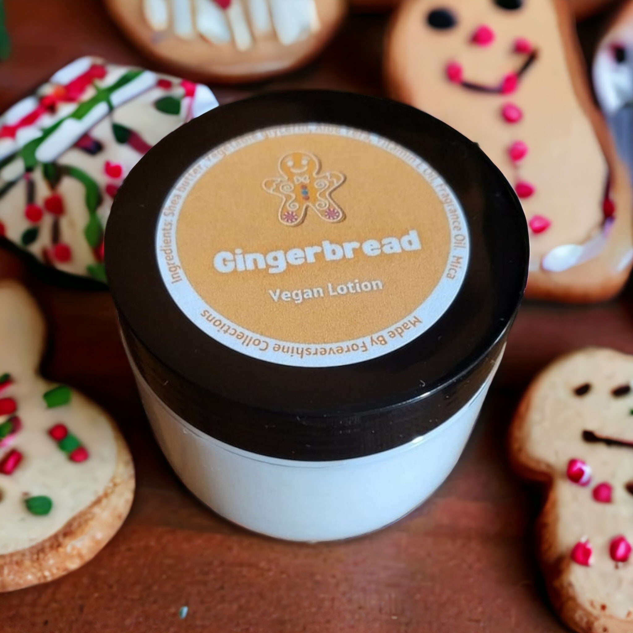 Gingerbread Scented Vegan Lotion - Handmade 4oz