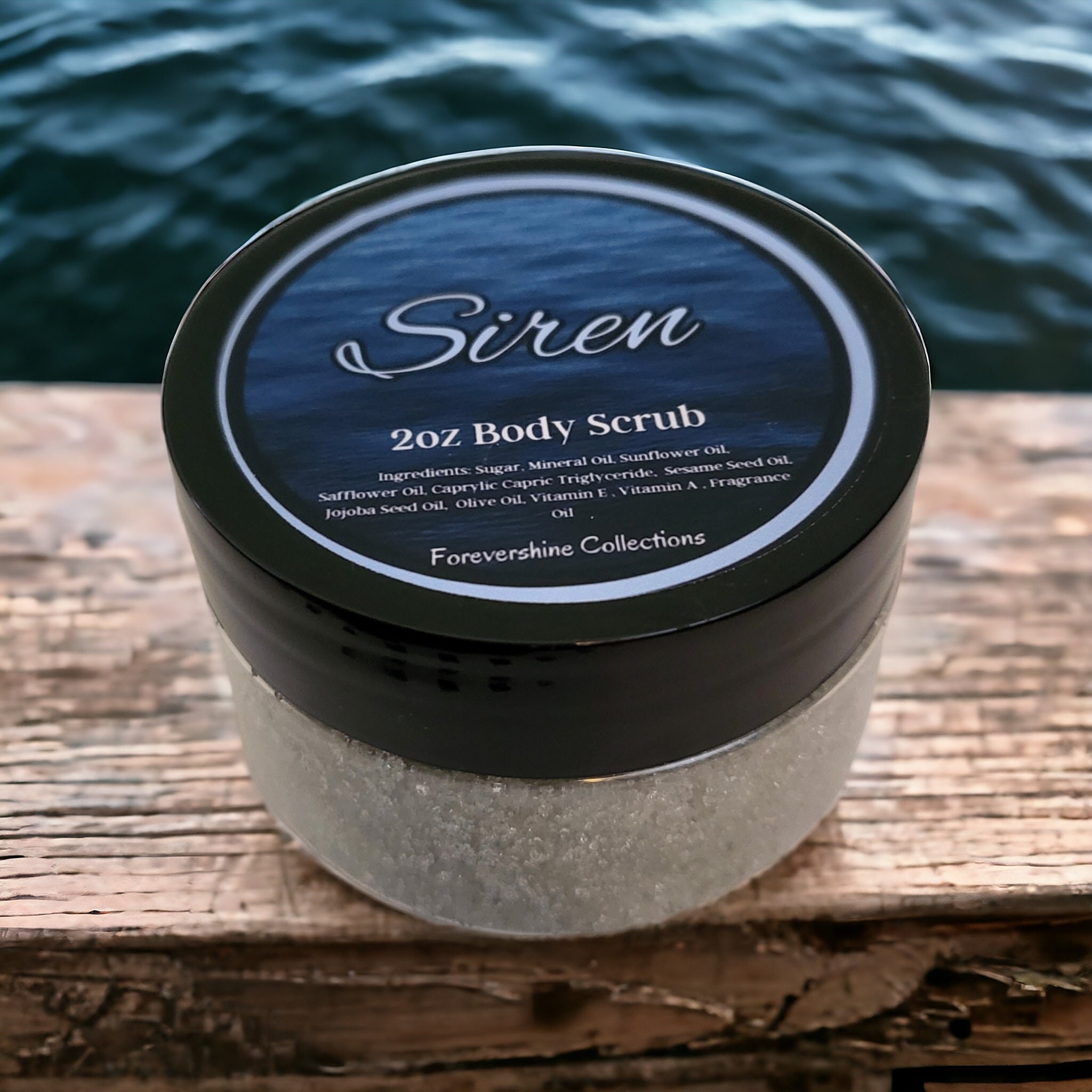 Siren Body Scrub: Citrus Floral Scented Sugar Scrub (2oz)