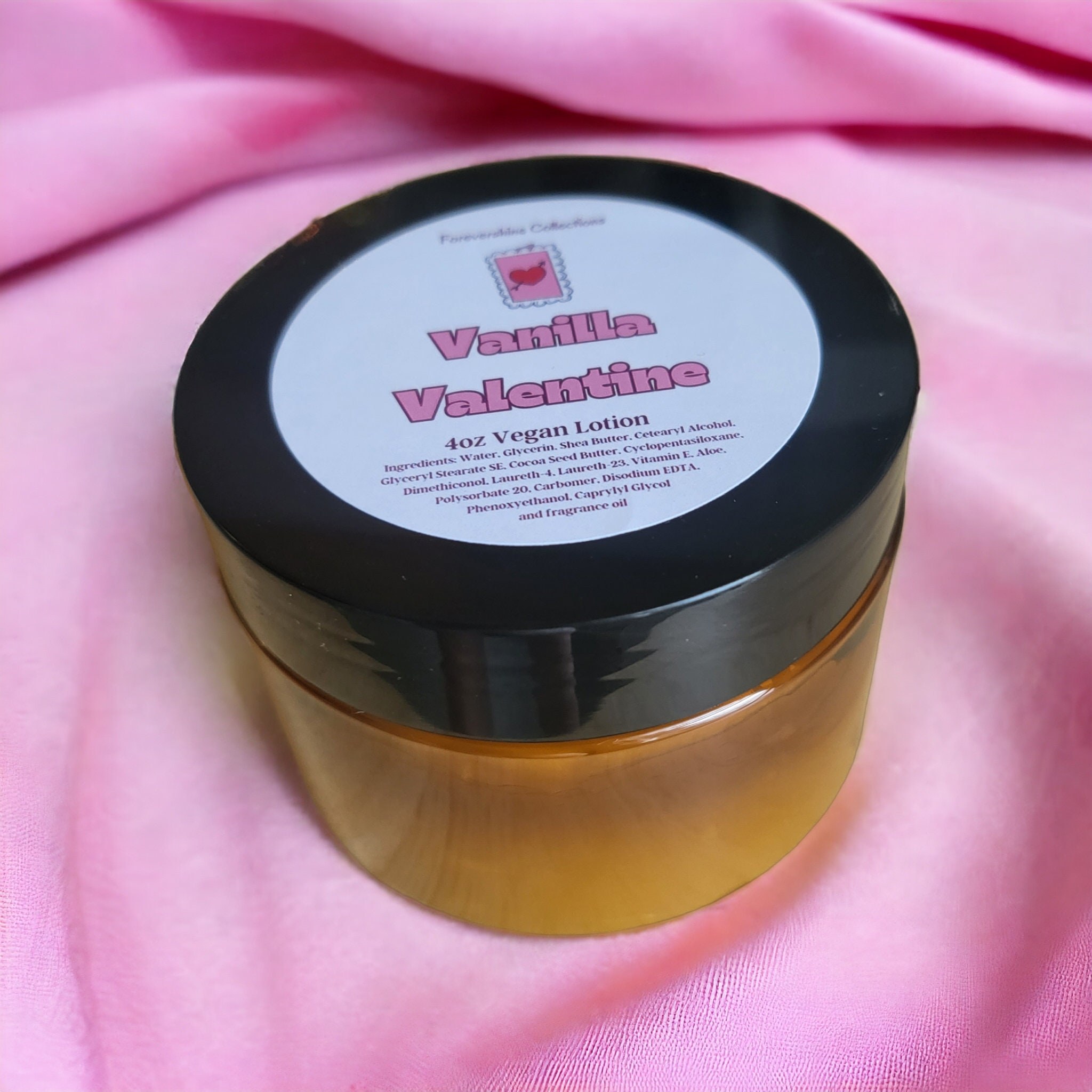 Vanilla Valentine Lotion: Handmade Vegan Body Butter (4oz)