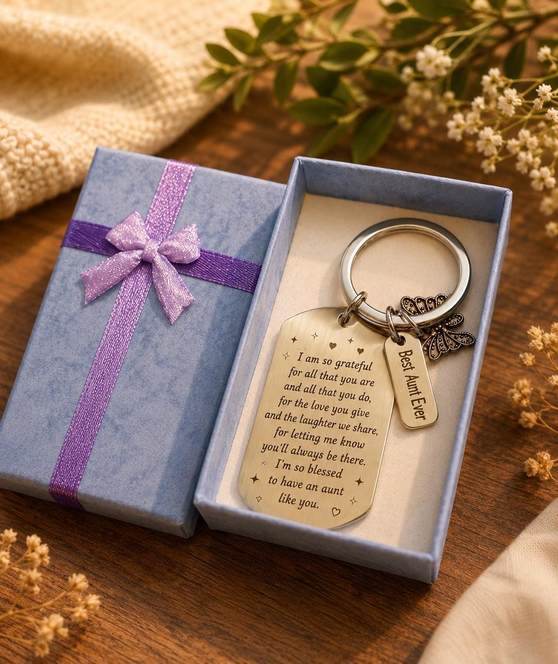 Best Aunt Ever Keychain, Aunt Gift, Gift for Aunt, Aunt Birthday Gift, Sentimental Aunt Gift, Best Aunt Ever, Aunt Keepsake
