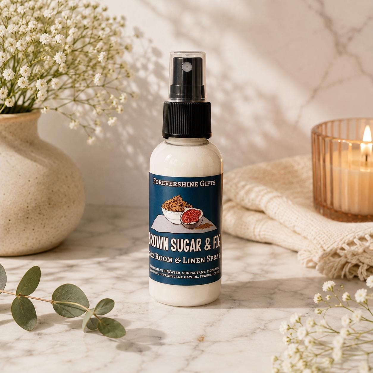 Brown Sugar & Fig Linen Spray - 2oz Room Freshener