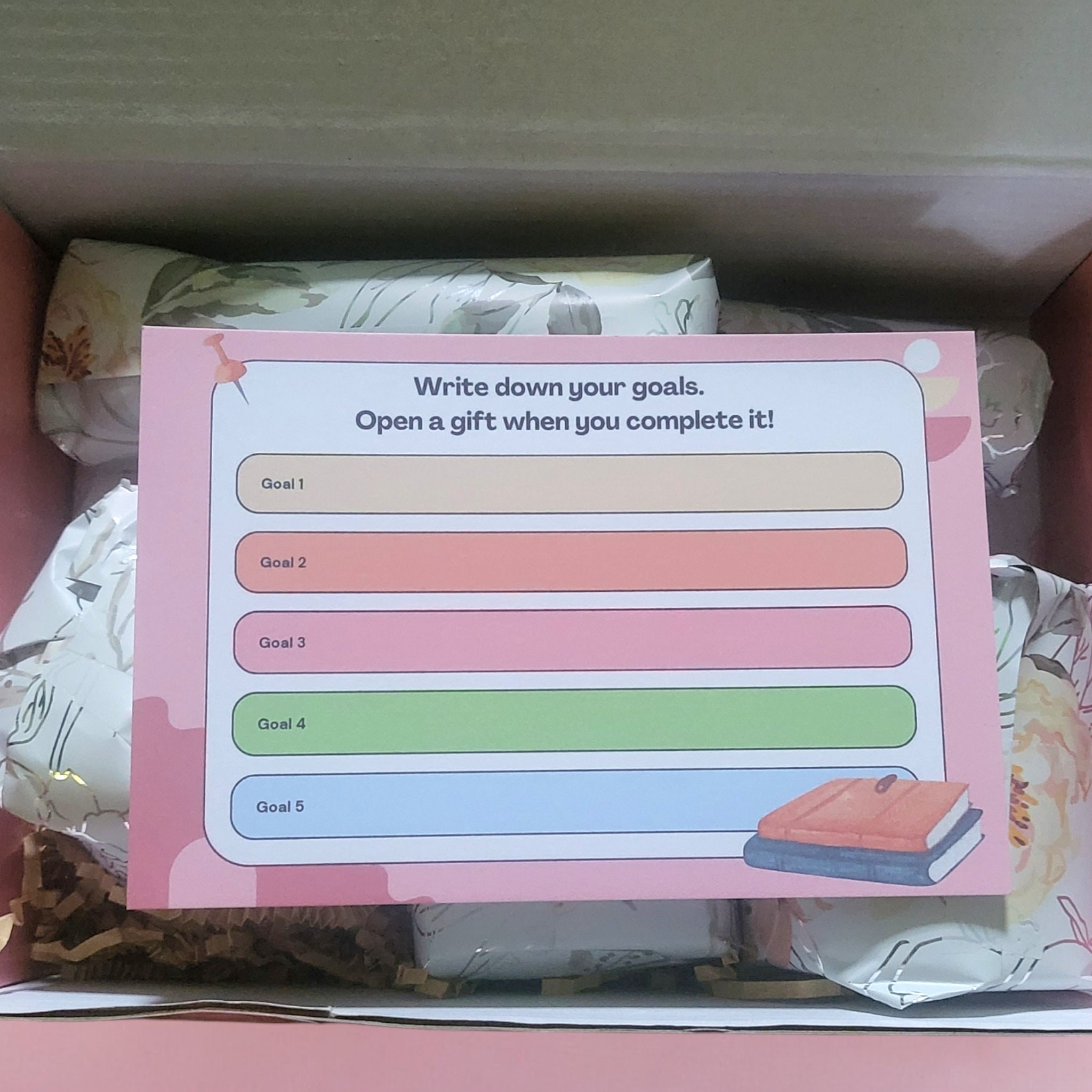 Custom Goal Setting Gift Box: Motivation & Rewards