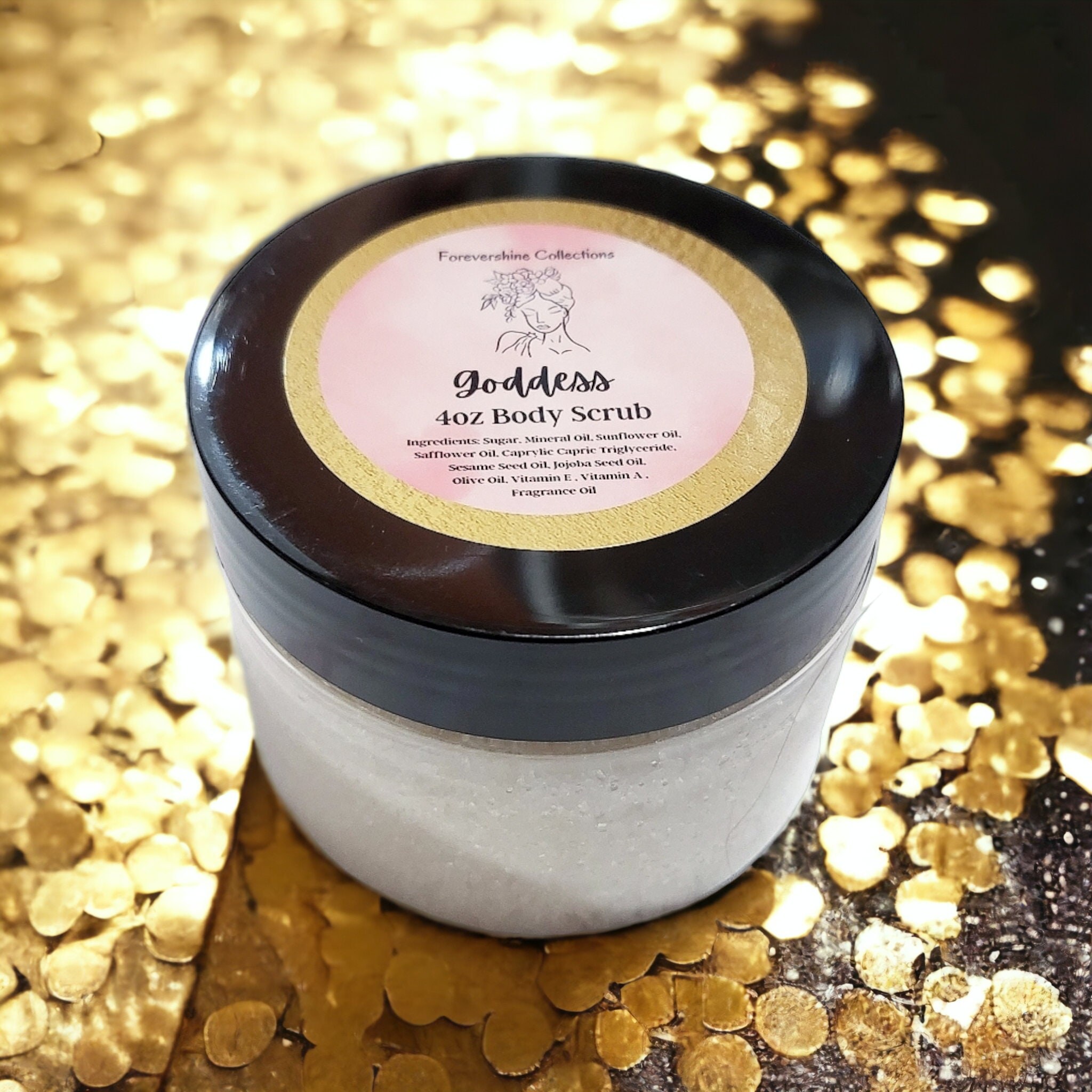 Goddess Body Scrub: Jasmine Tuberose Floral Scent - 4oz