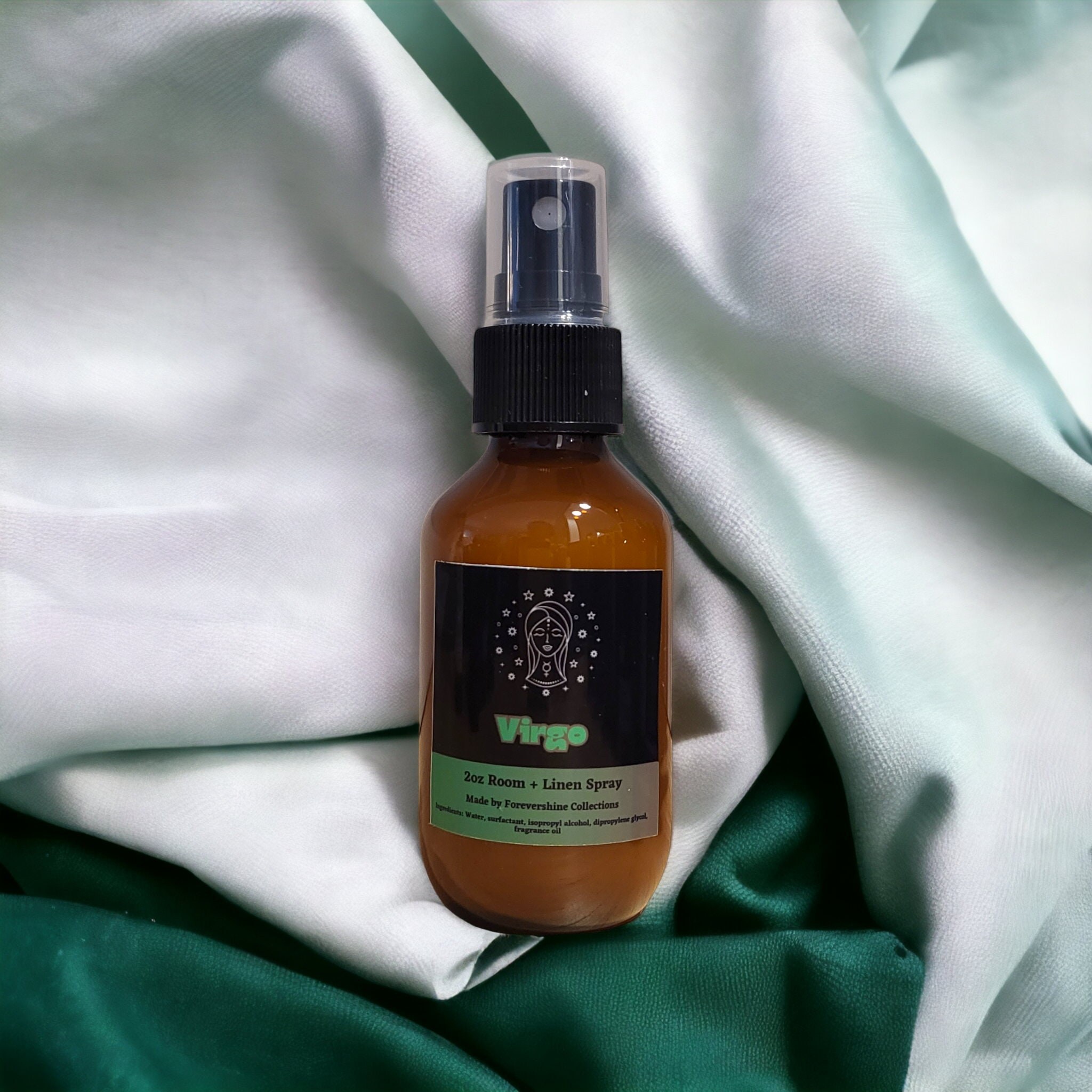 Virgo Zodiac Room Spray: Earthy Scent, Aromatherapy Linen Spray (2oz)