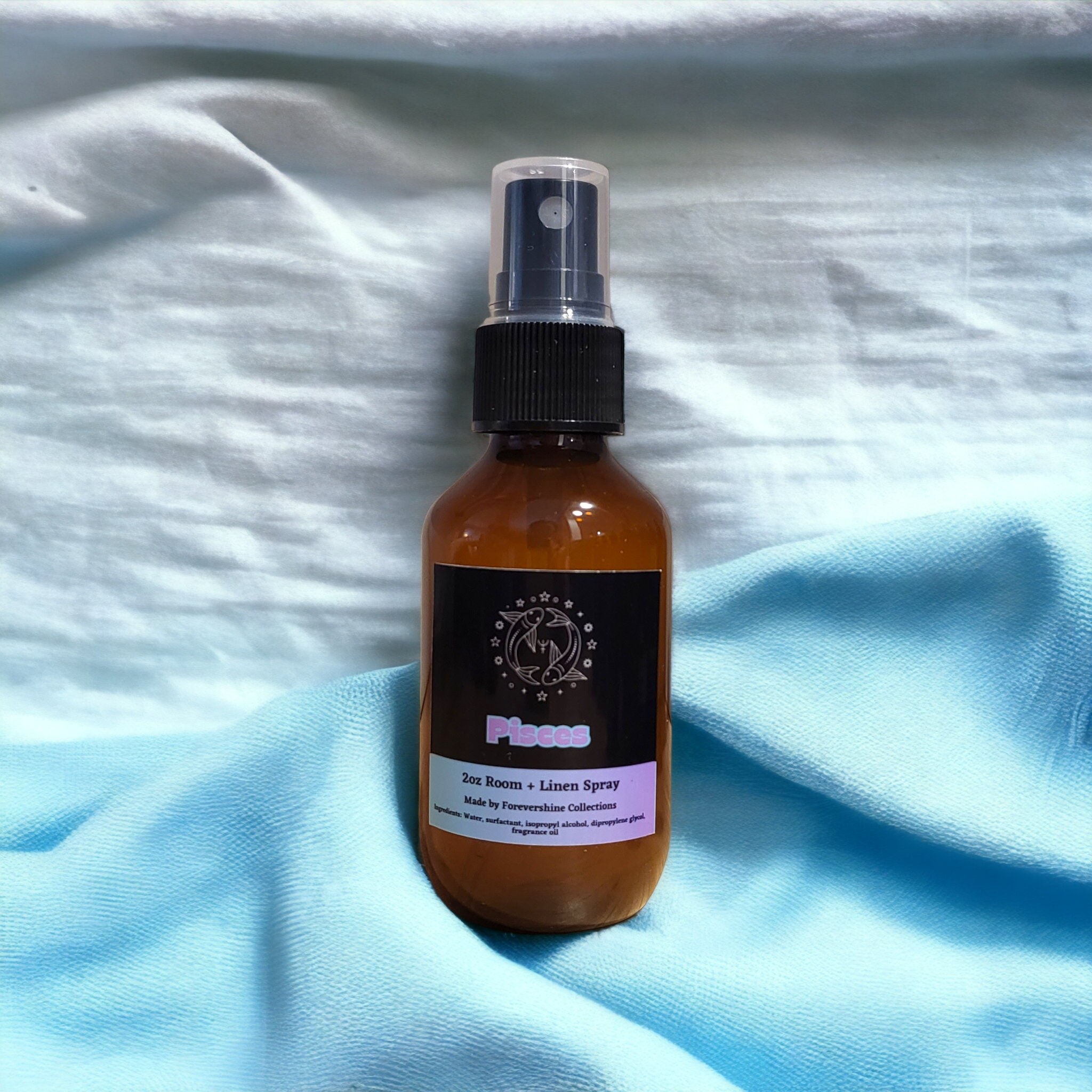 Pisces Zodiac Room Spray: Bergamot, Lavender, Rose (2oz)