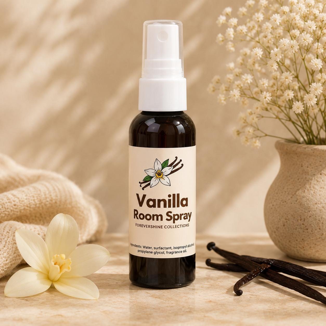 Vanilla 2oz Room Spray - Vanilla Scented Spray - Vanilla Room Spray - Vanilla Lover - Vanilla Home Fragrance