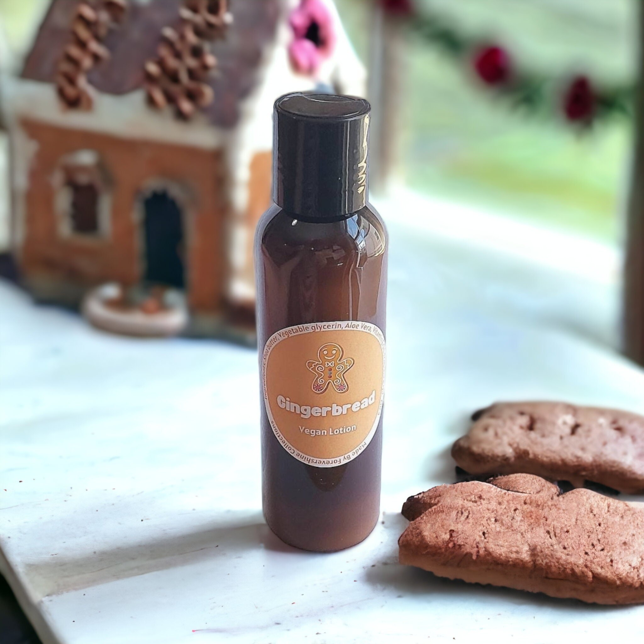 Gingerbread 4oz Vegan Lotion - Spice Scented - Cinnamon Scented Lotion - Sweet Lotion -Gingerbread Gifts - Gingerbread Scented