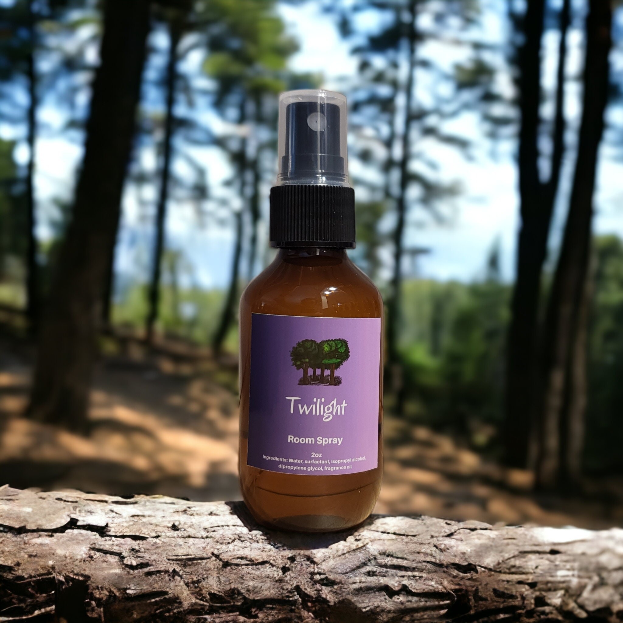 Twilight Room Spray: Misty Moss, Sandalwood, Patchouli - 2oz