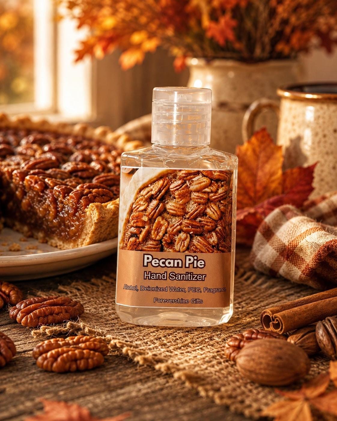 Pecan Pie Hand Sanitizer - Pecan Scented - Pecan Gifts - Fall Hand Sanitizer