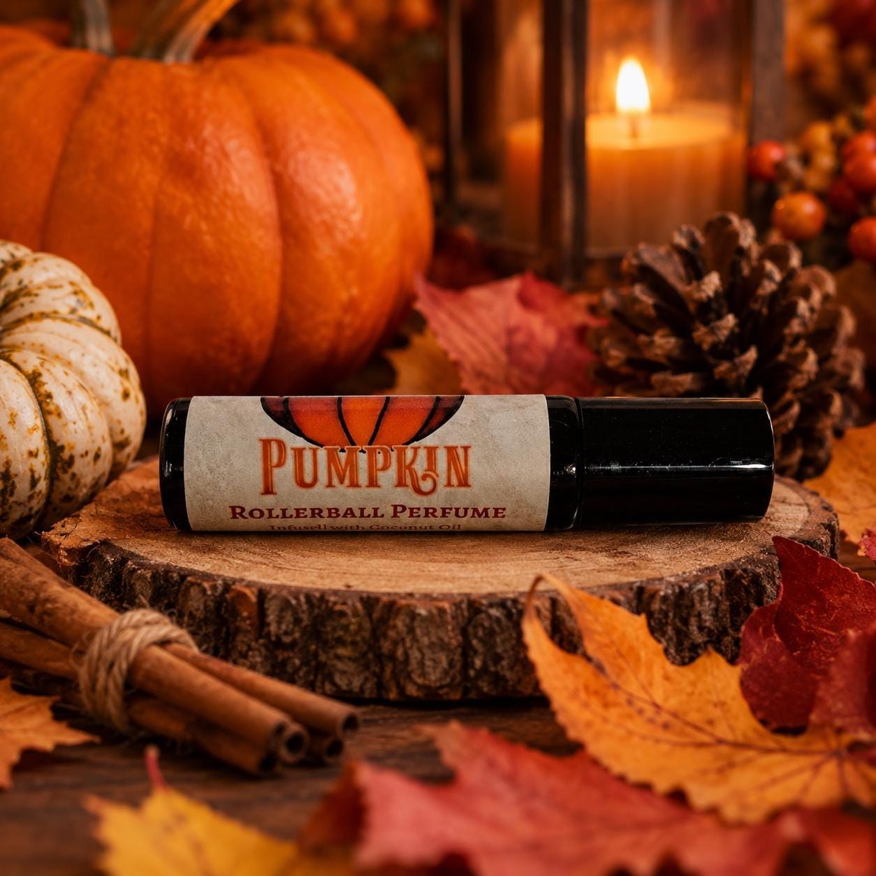 Pumpkin Roll On - Roller Ball Perfume - Travel Perfume  - Fall Scents - Fall Scented - Pumpkin Scented - Sweet Perfume