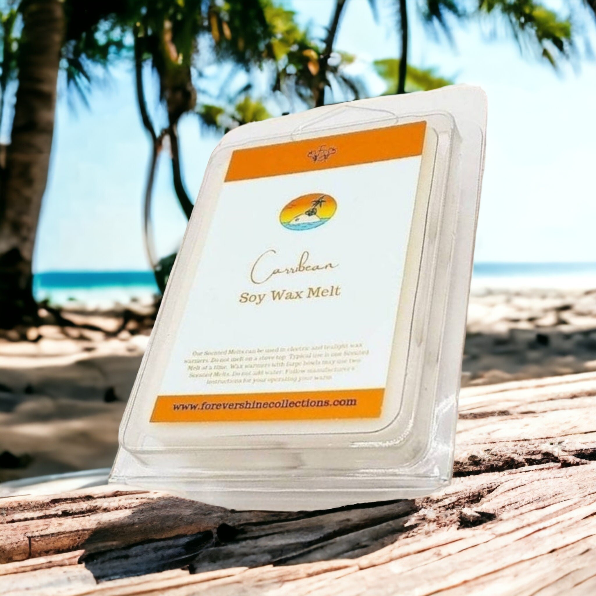 Tropical Coconut Wax Melts: Caribbean Beach Scents