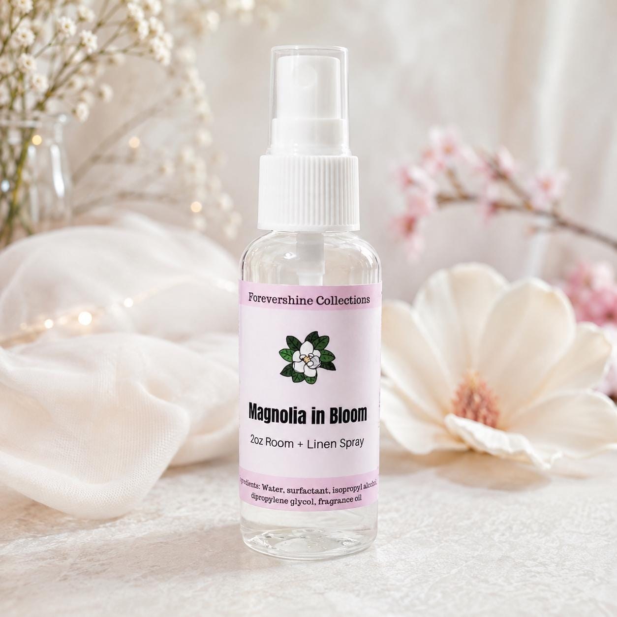 Magnolia Room Spray: Floral Scented Air Freshener (2oz)