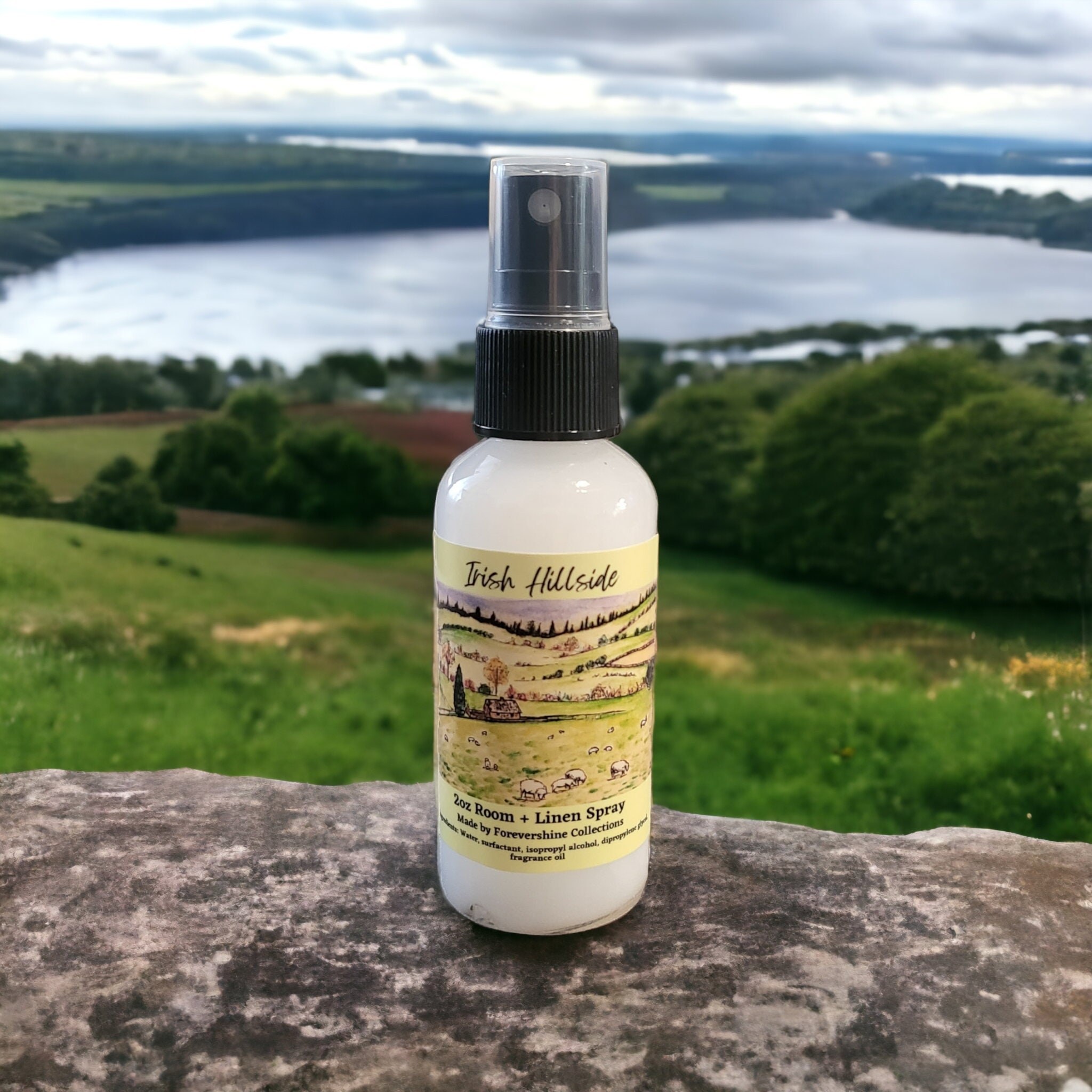 Irish Hillside Room Spray: Grass and Petrichor Scent (2oz)