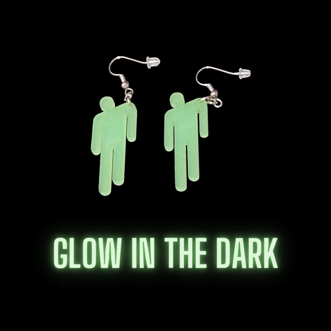 Glow in the Dark Earrings - Hypoallergenic Hooks - Modern Jewelry - Acrylic Earrings