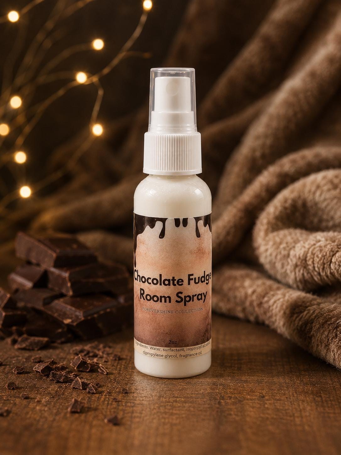 2oz Chocolate Fudge Room Spray - Chocolate Scented Spray - Chocolate Room Spray, handmade by Forevershine Gifts