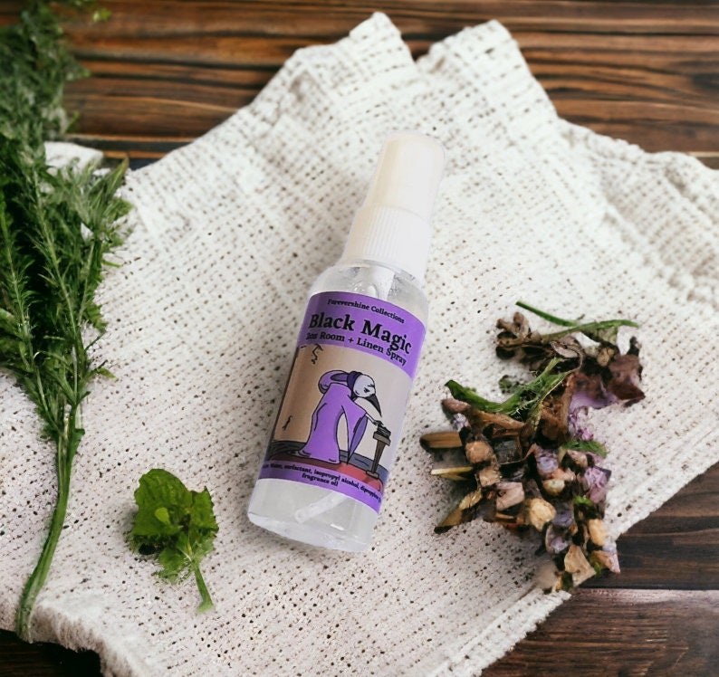 Black Magic Room Spray - Spooky Room Spray - 2oz Room Spray - Air Freshener - Linen Spray - Scary Gifts