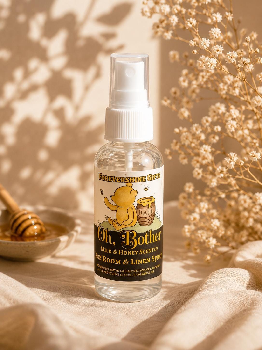 Pooh Bear Milk & Honey Room Spray - Sweet Linen Air Freshener