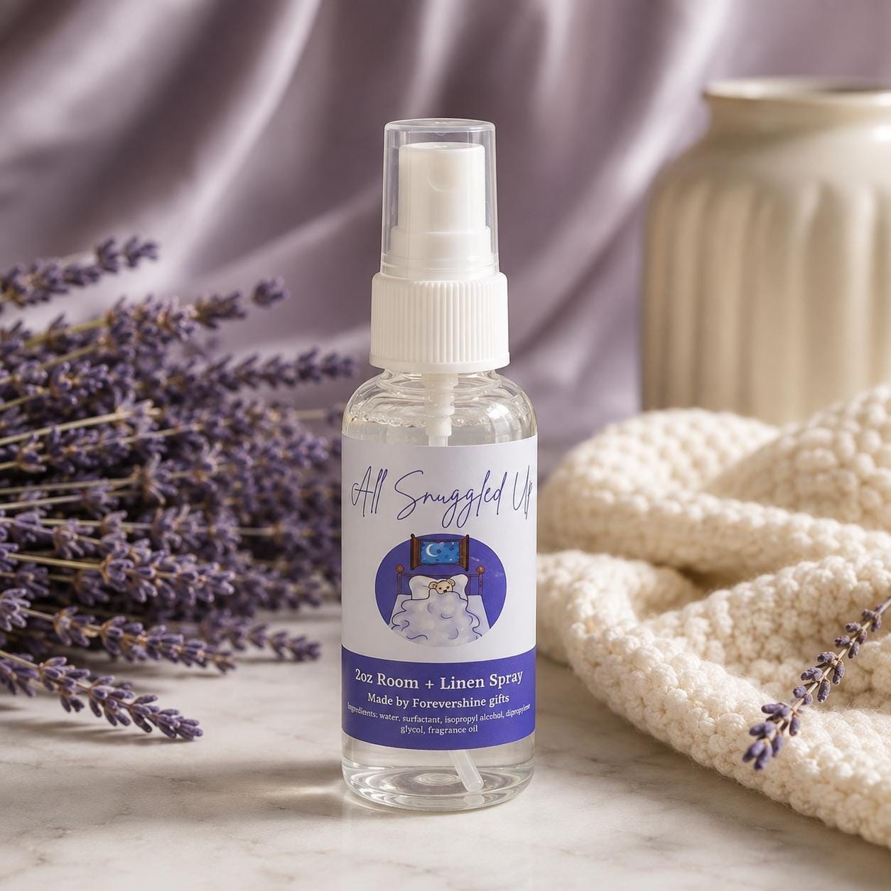 Flannel Scented Room Spray: Crisp Air Linen Spray (2oz)